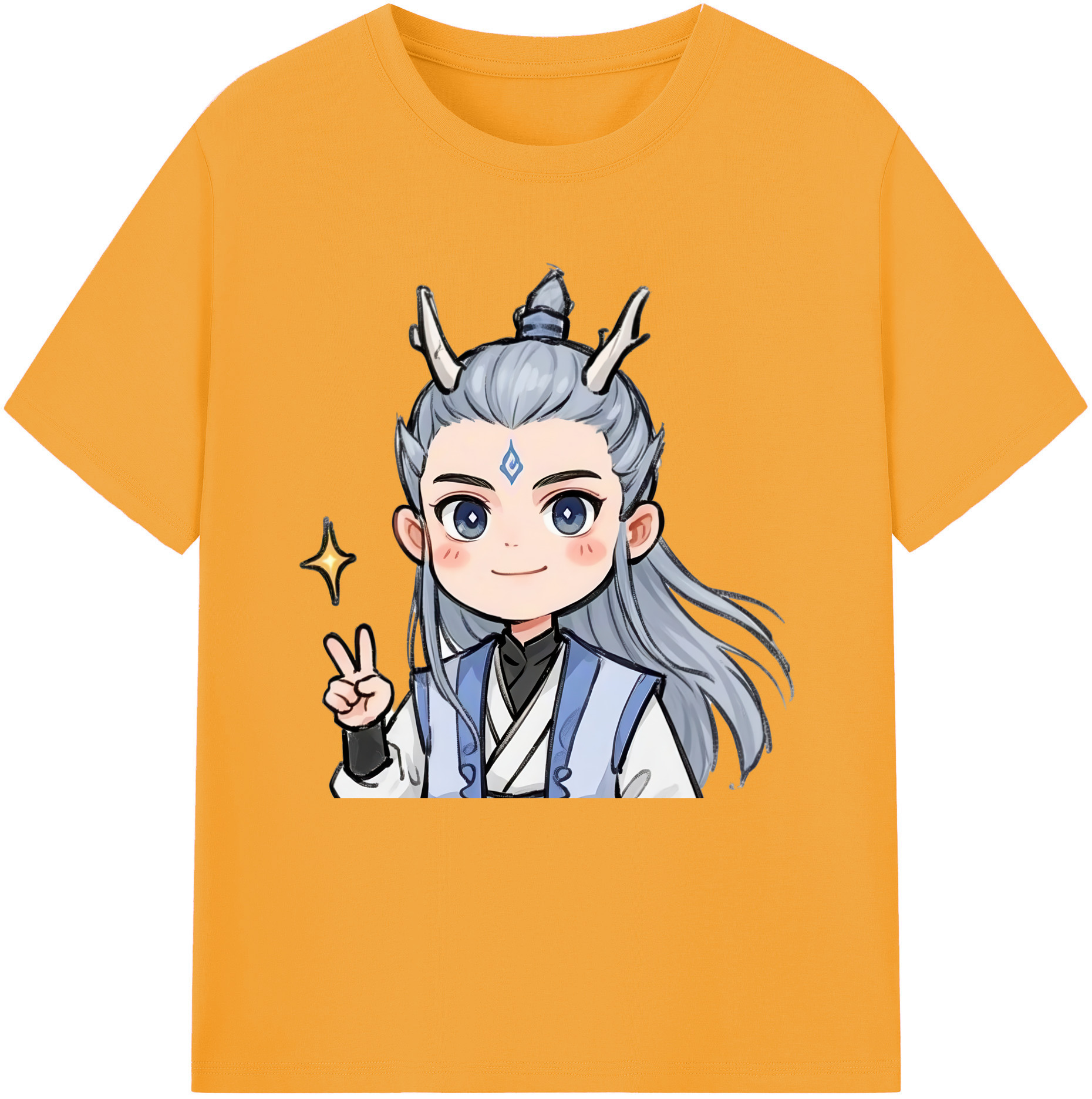 （画像用） Ne Zha 2 ナタ 魔童の大暴れ レディースカジュアルプリントTシャツ（綿100％）