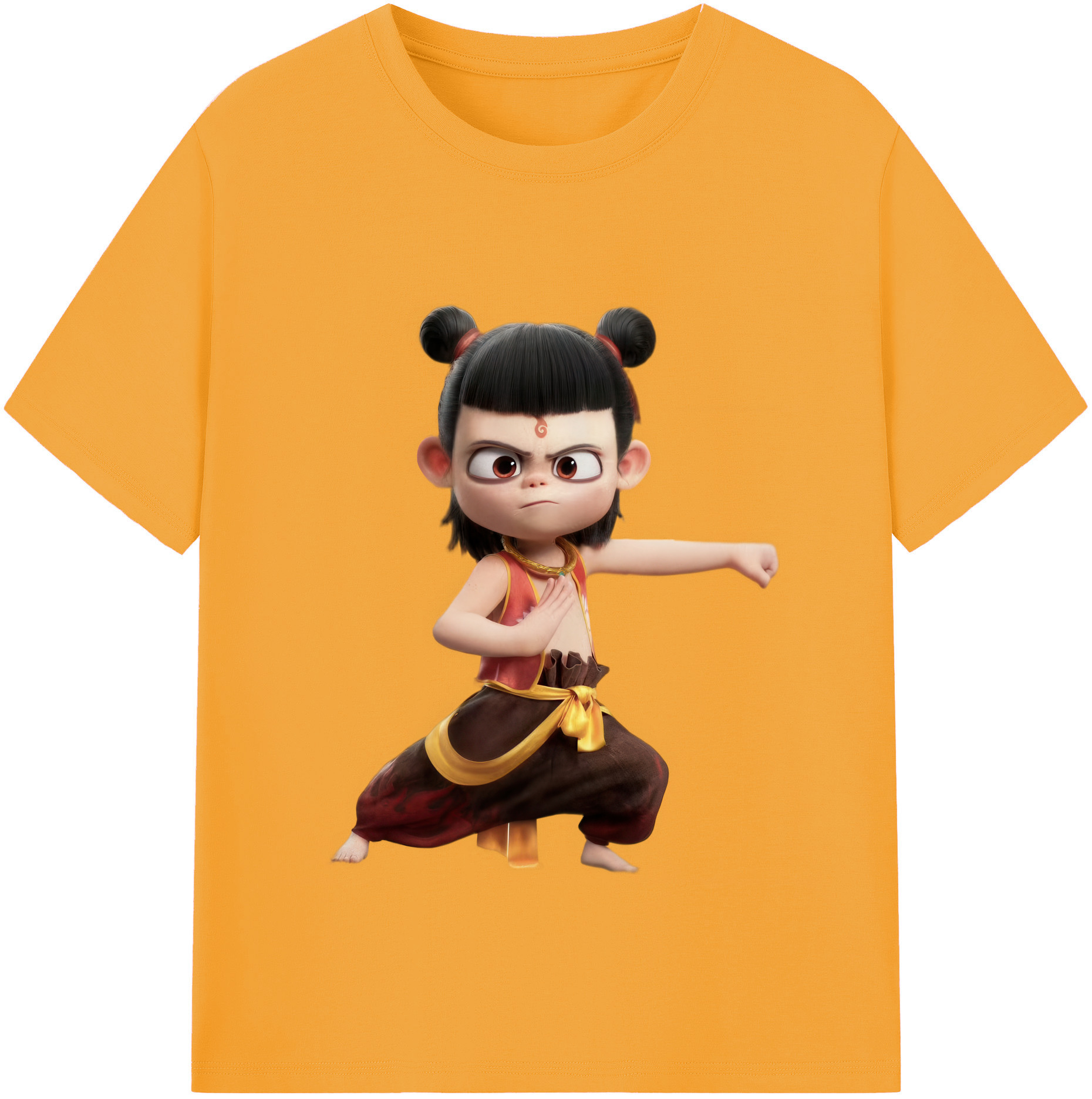 （画像用） Ne Zha 2 ナタ 魔童の大暴れ レディースカジュアルプリントTシャツ（綿100％）