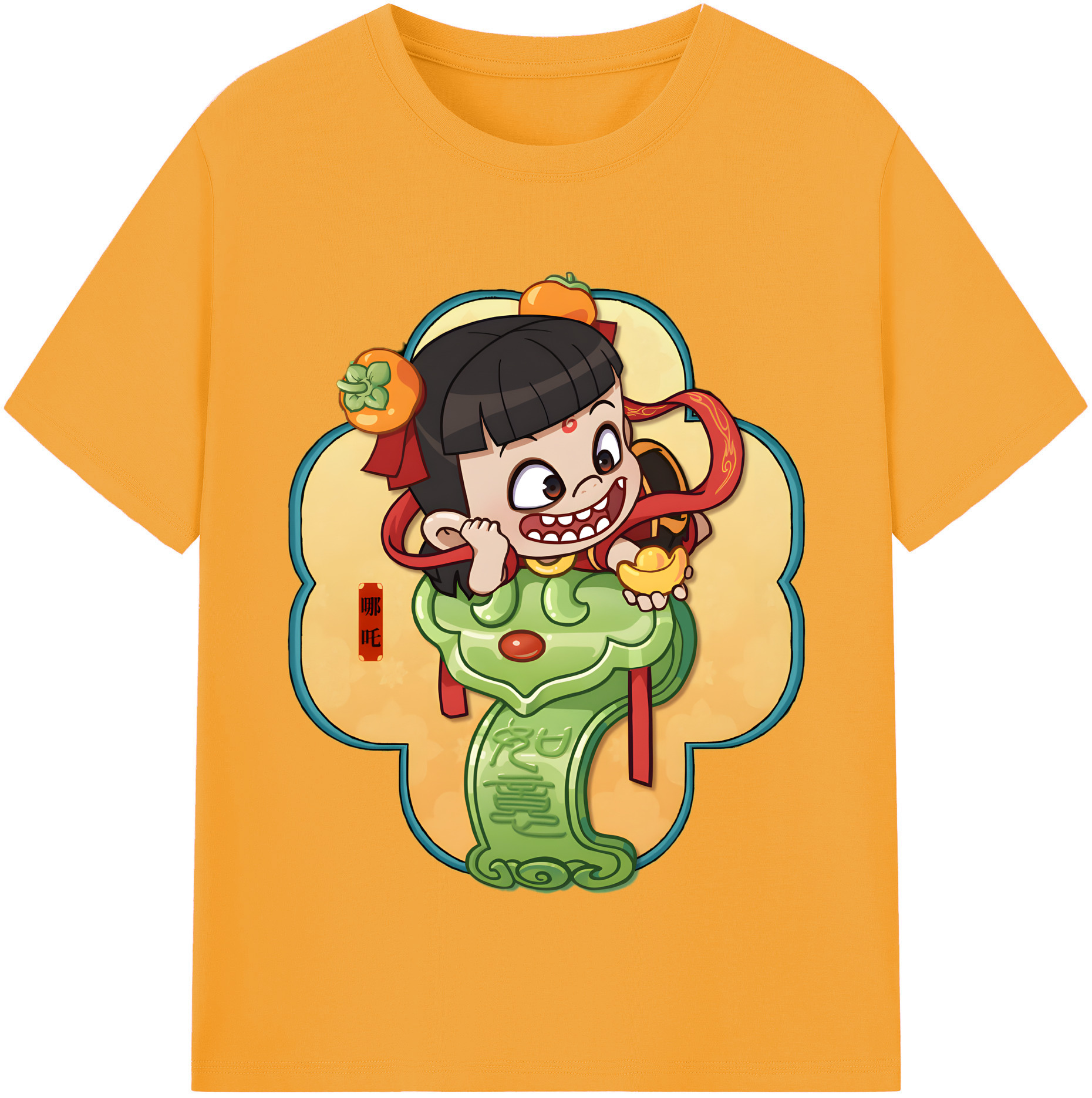 （画像用） Ne Zha 2 ナタ 魔童の大暴れ レディースカジュアルプリントTシャツ（綿100％）