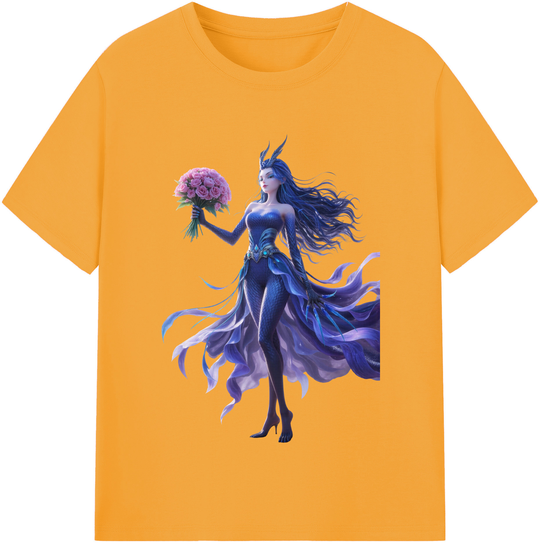 （画像用） Ne Zha 2 ナタ 魔童の大暴れ レディースカジュアルプリントTシャツ（綿100％）