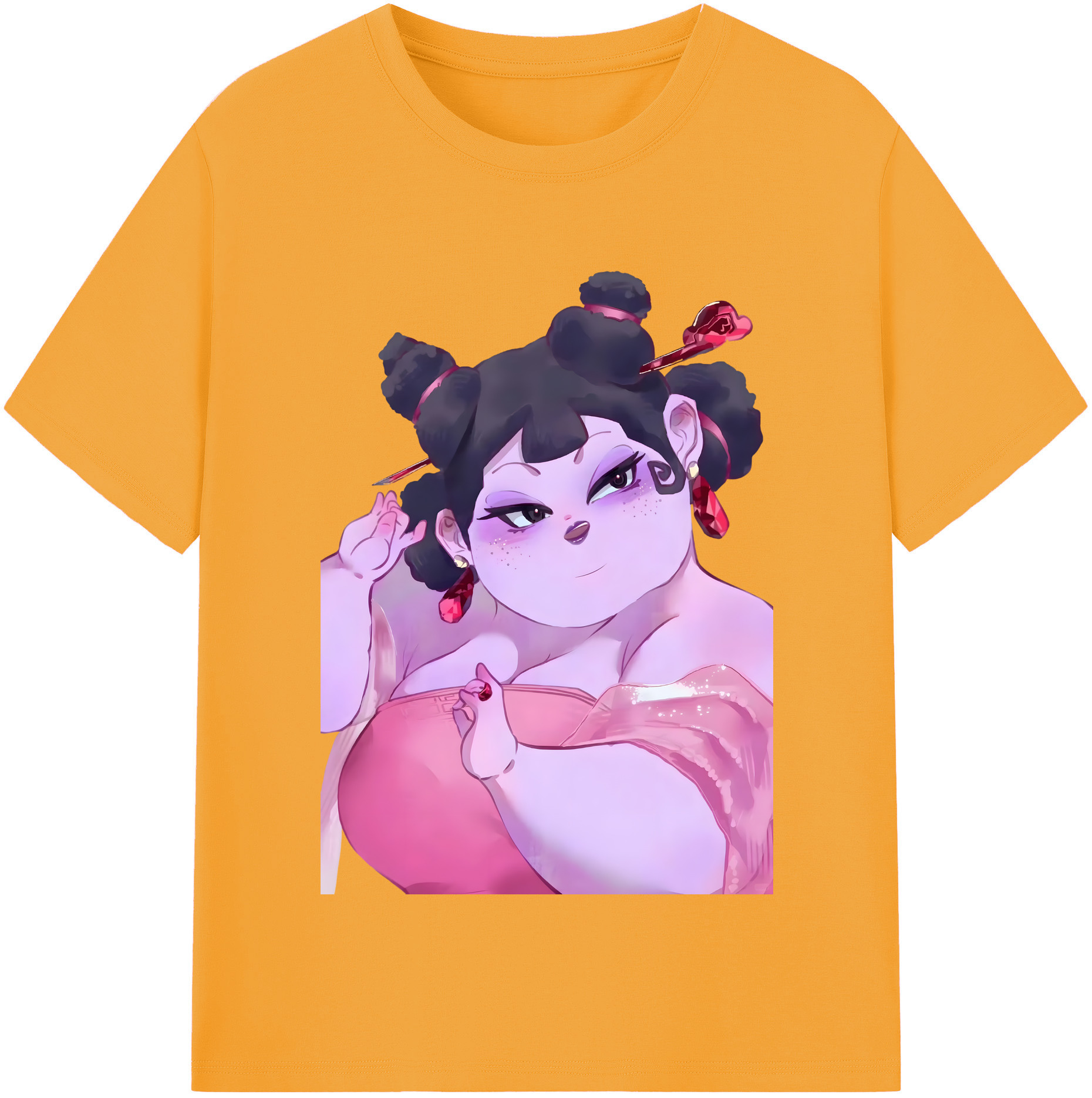 （画像用） Ne Zha 2 ナタ 魔童の大暴れ レディースカジュアルプリントTシャツ（綿100％）