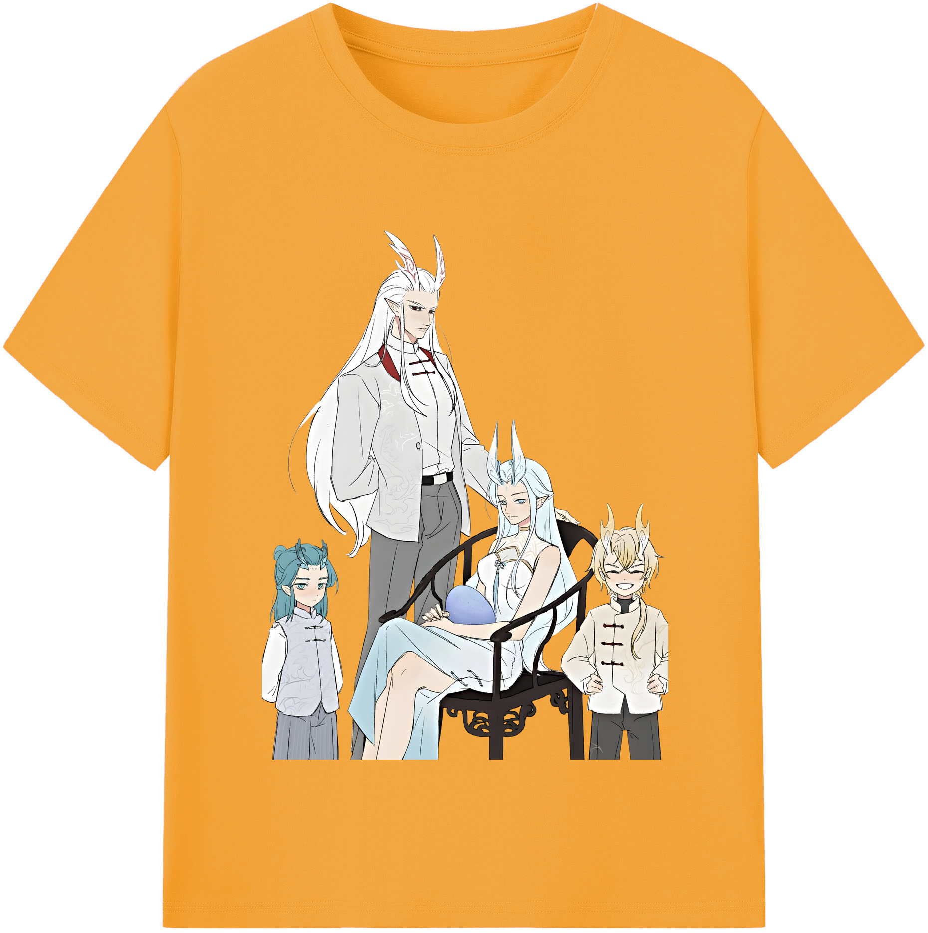 （画像用） Ne Zha 2 ナタ 魔童の大暴れ レディースカジュアルプリントTシャツ（綿100％）
