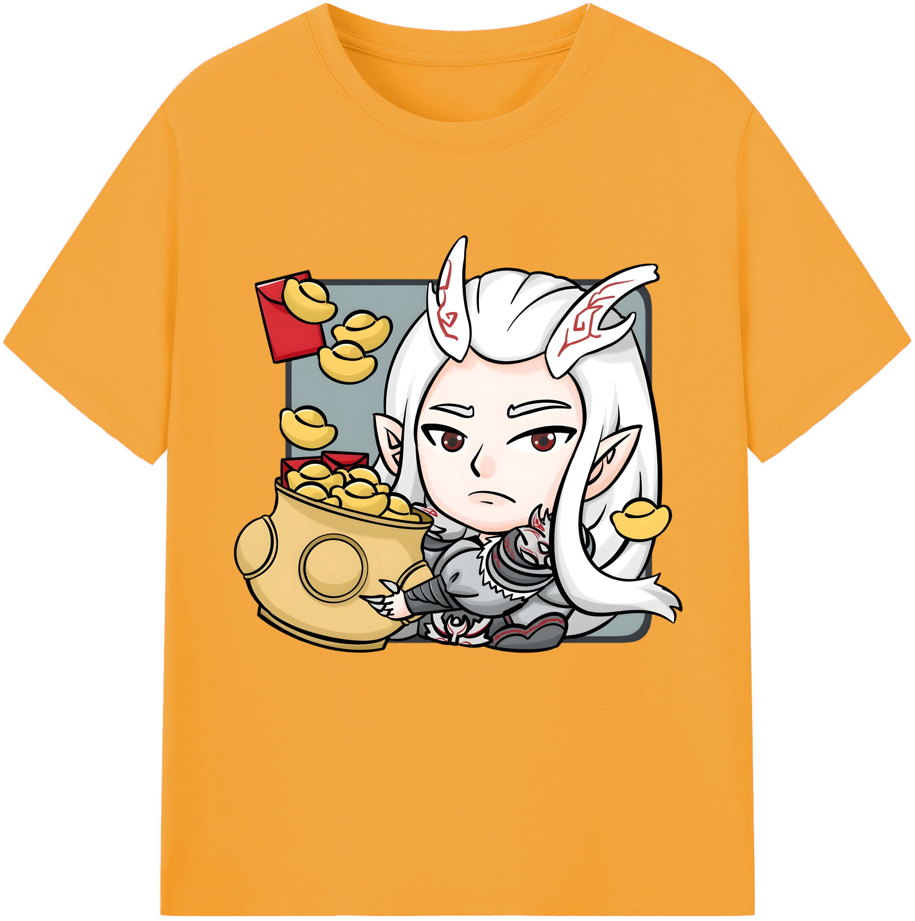 （画像用） Ne Zha 2 ナタ 魔童の大暴れ レディースカジュアルプリントTシャツ（綿100％）