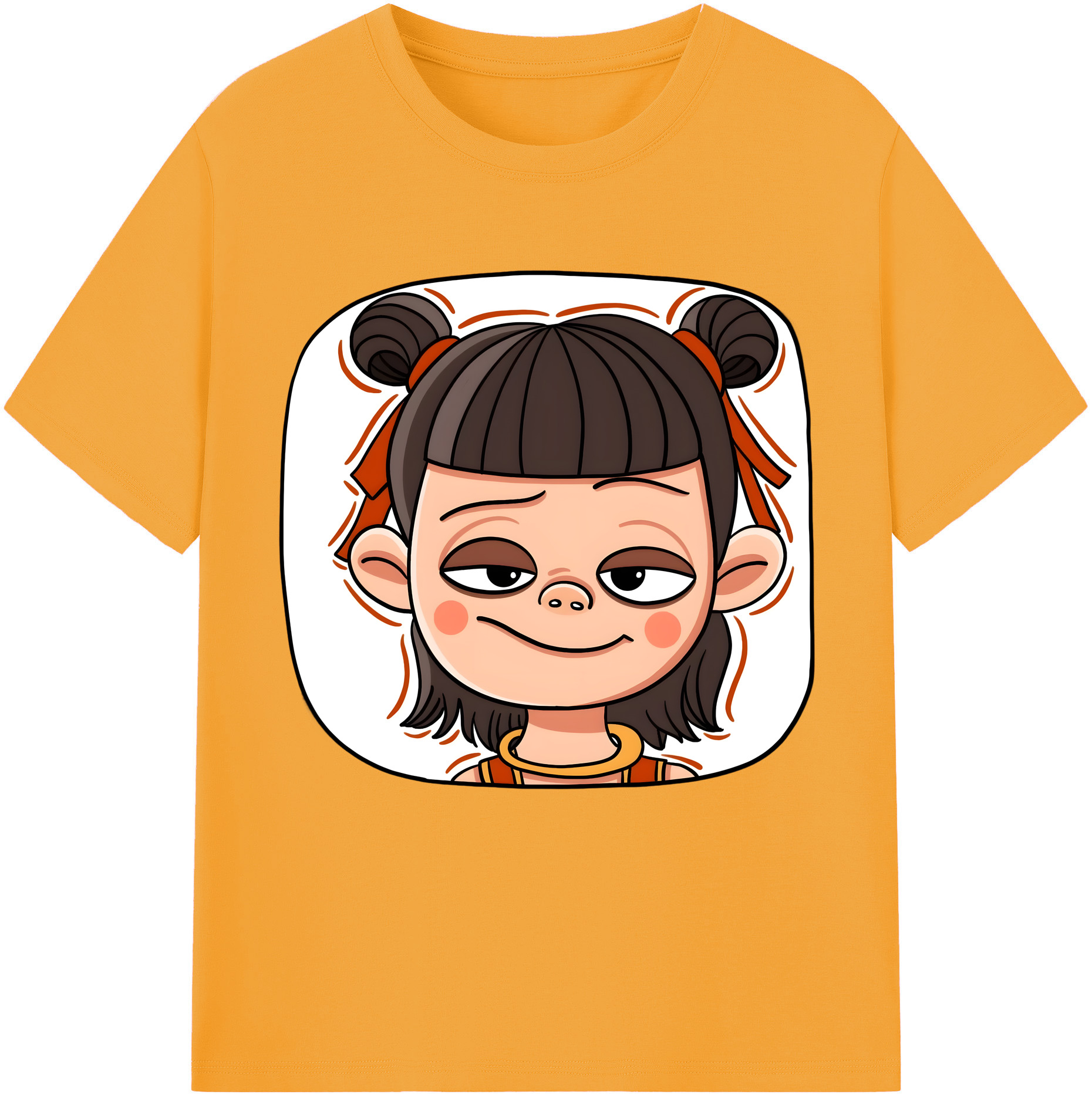 （画像用） Ne Zha 2 ナタ 魔童の大暴れ レディースカジュアルプリントTシャツ（綿100％）