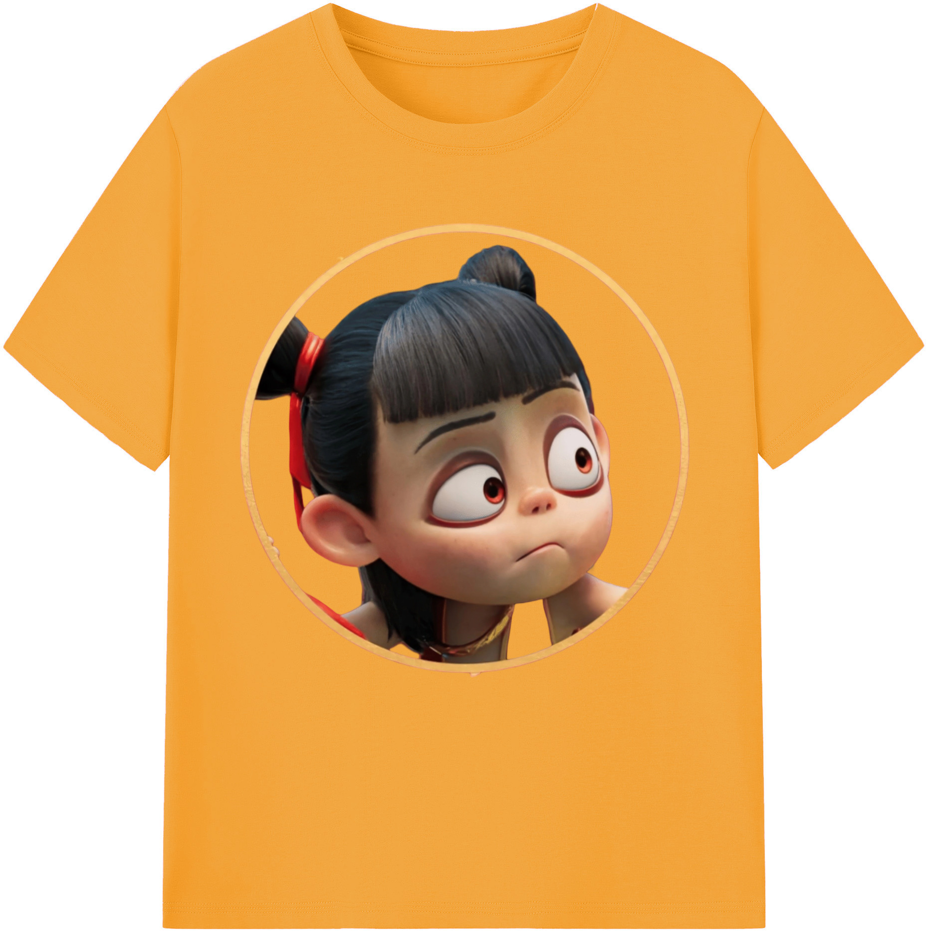 （画像用） Ne Zha 2 ナタ 魔童の大暴れ レディースカジュアルプリントTシャツ（綿100％）
