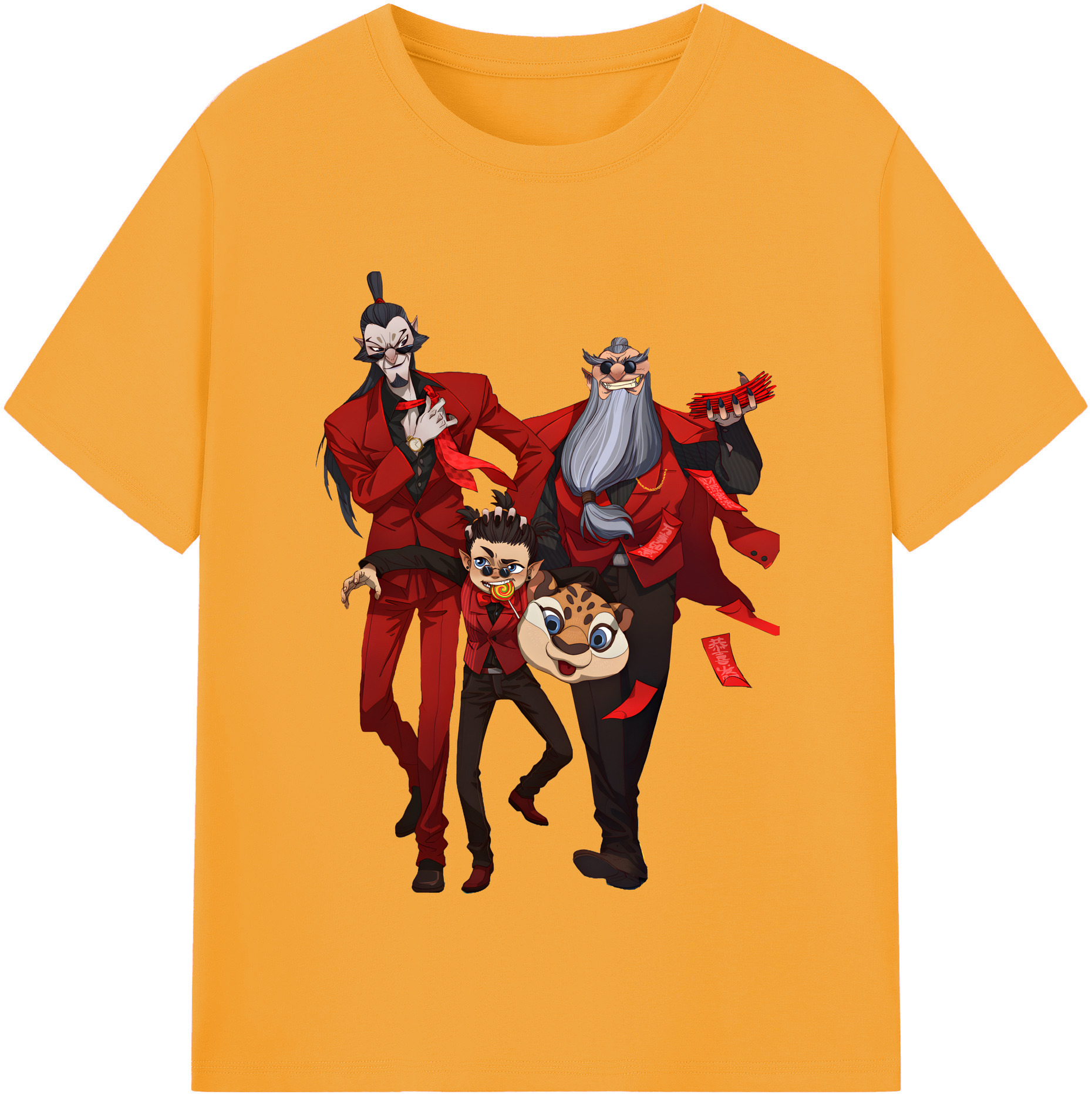 （画像用） Ne Zha 2 ナタ 魔童の大暴れ レディースカジュアルプリントTシャツ（綿100％）