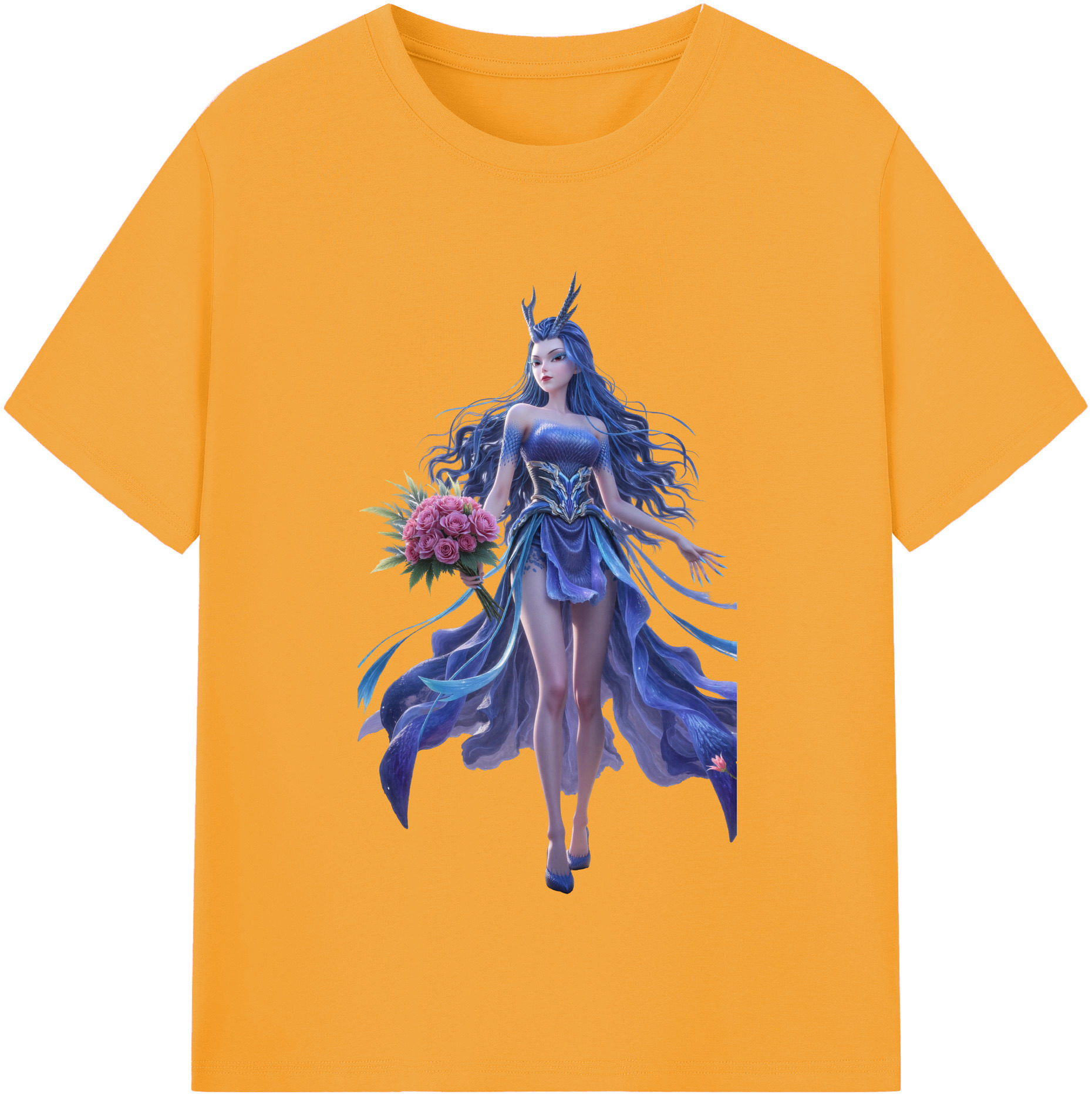（画像用） Ne Zha 2 ナタ 魔童の大暴れ レディースカジュアルプリントTシャツ（綿100％）