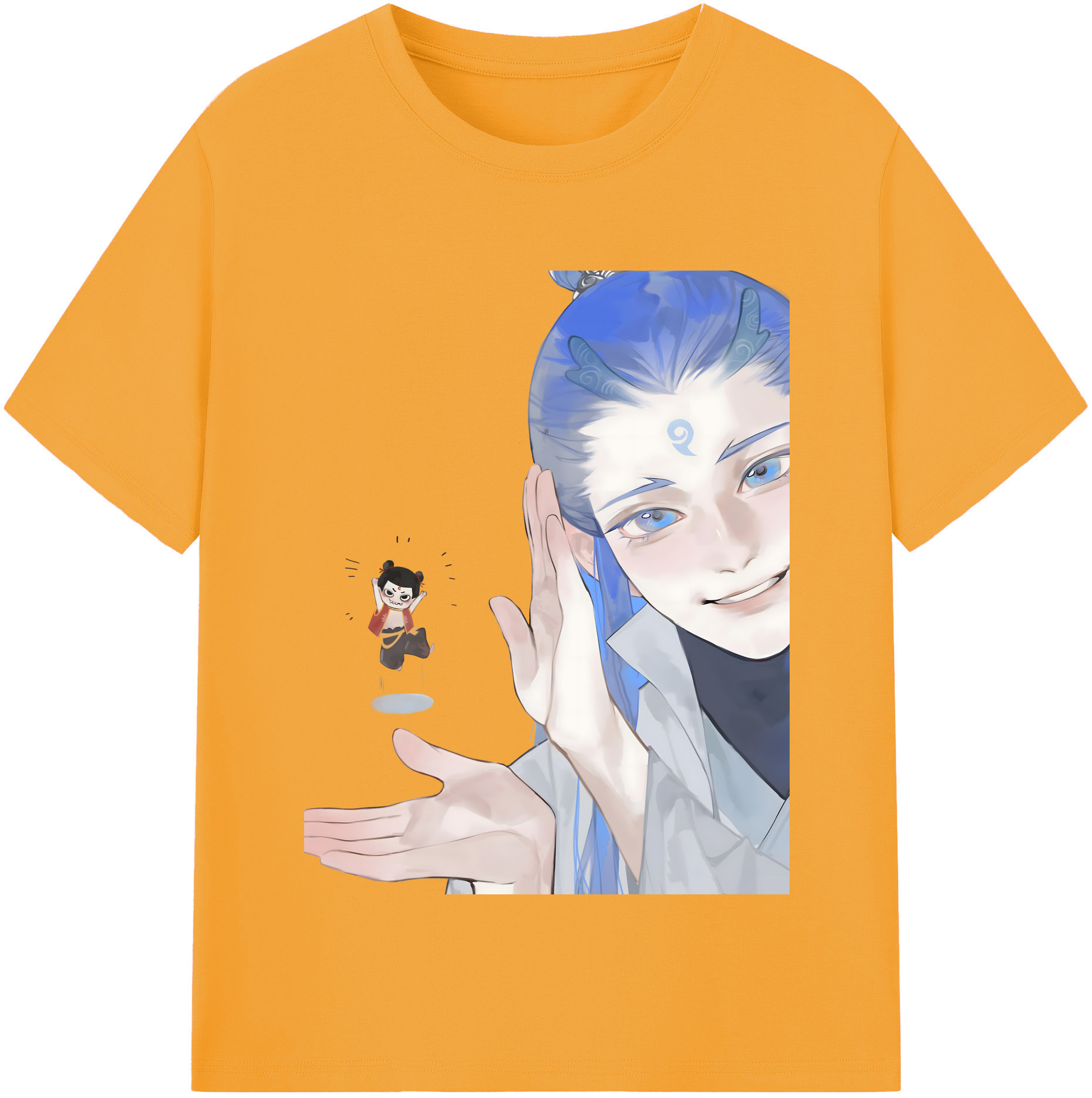（画像用） Ne Zha 2 ナタ 魔童の大暴れ レディースカジュアルプリントTシャツ（綿100％）