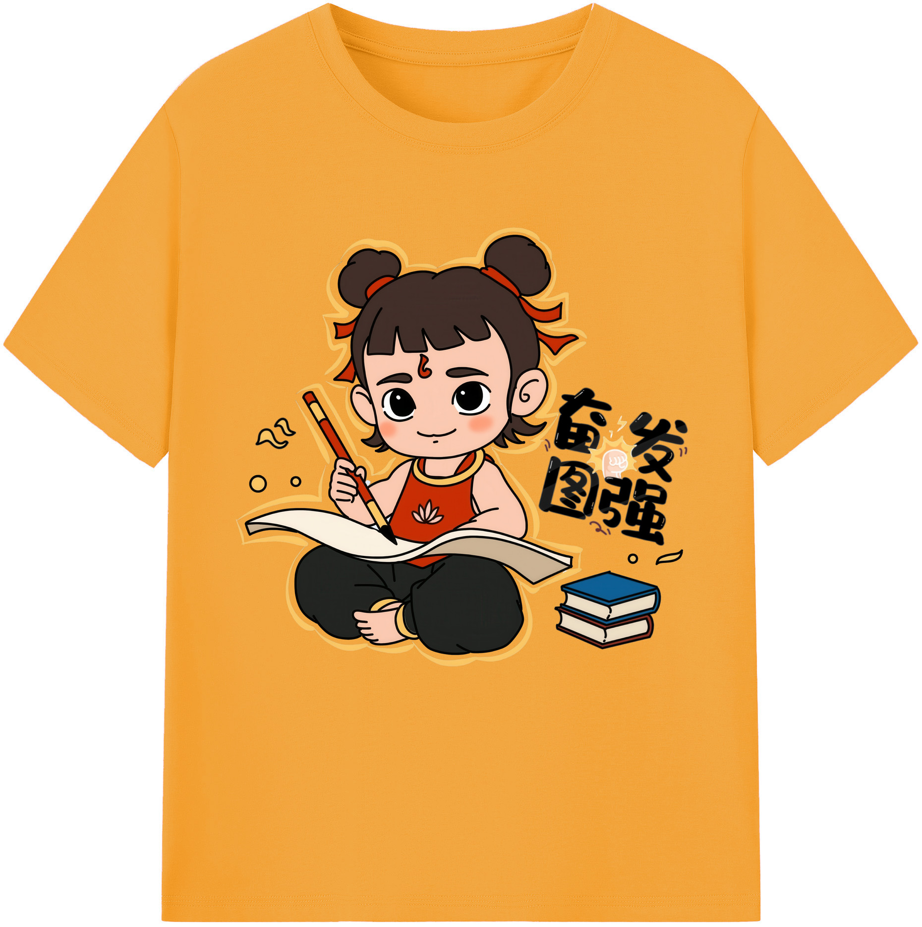 （画像用） Ne Zha 2 ナタ 魔童の大暴れ レディースカジュアルプリントTシャツ（綿100％）