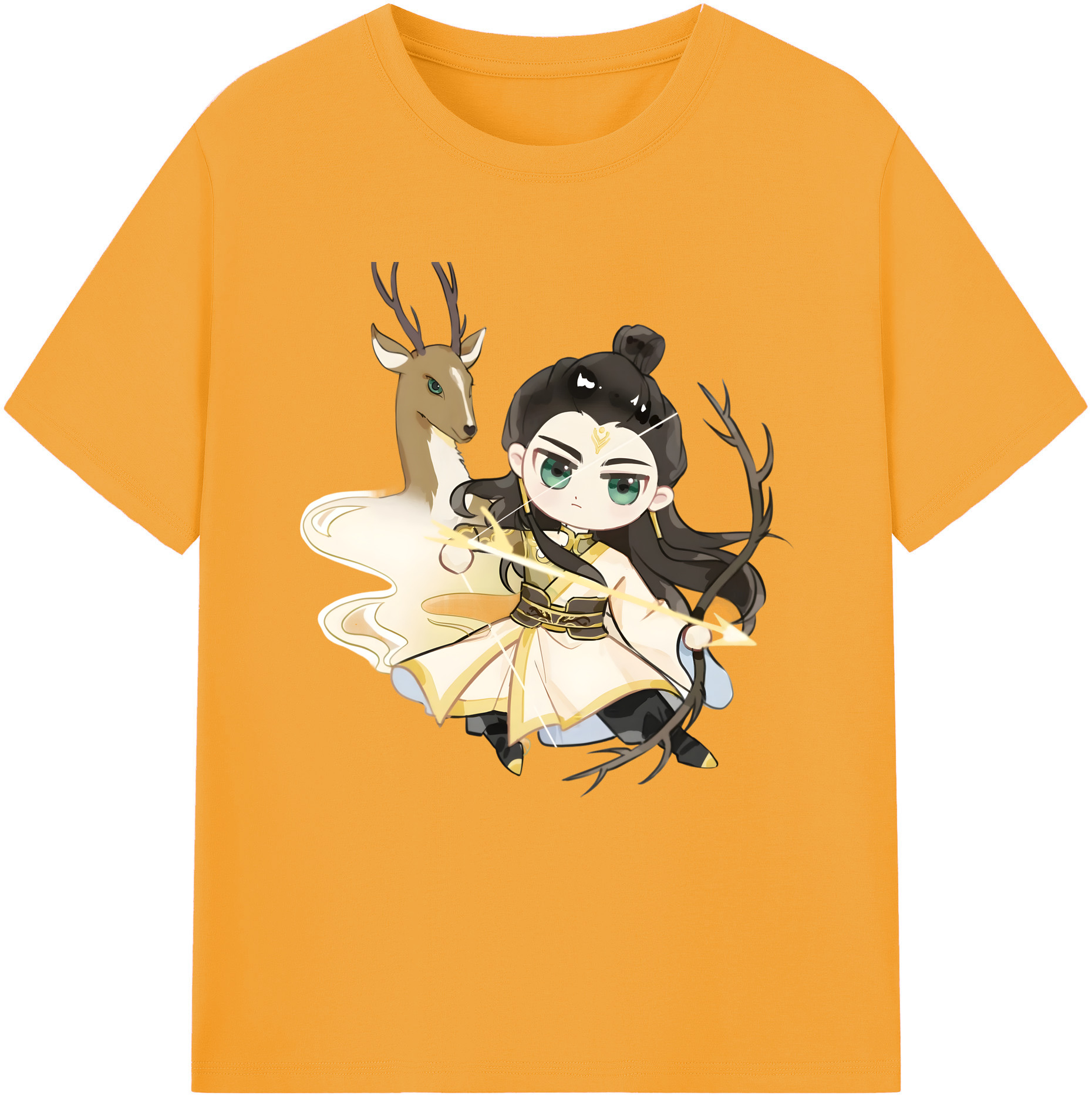 （画像用） Ne Zha 2 ナタ 魔童の大暴れ レディースカジュアルプリントTシャツ（綿100％）