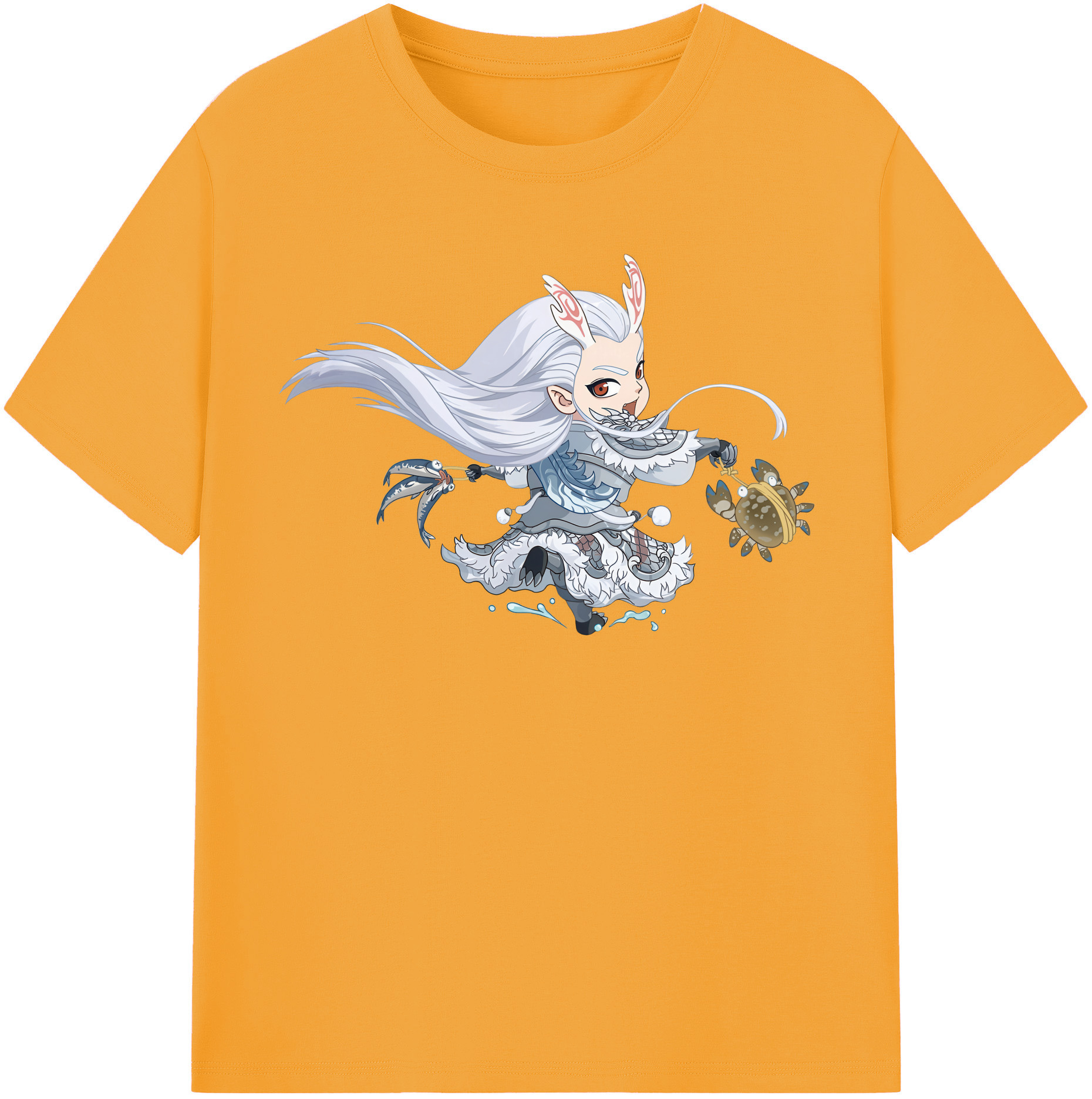 （画像用） Ne Zha 2 ナタ 魔童の大暴れ レディースカジュアルプリントTシャツ（綿100％）