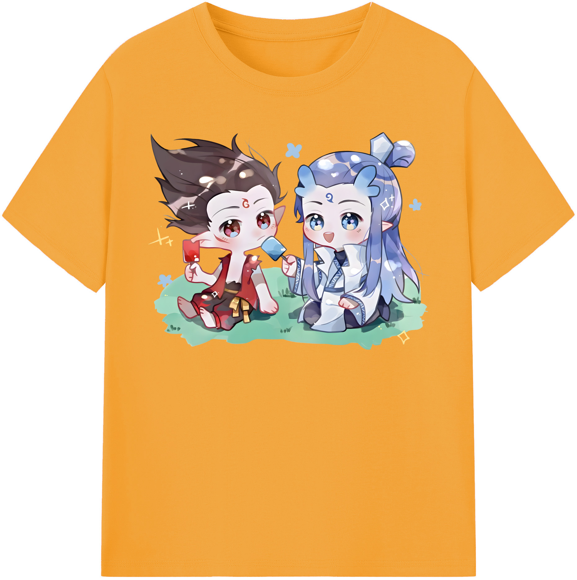 （画像用） Ne Zha 2 ナタ 魔童の大暴れ レディースカジュアルプリントTシャツ（綿100％）