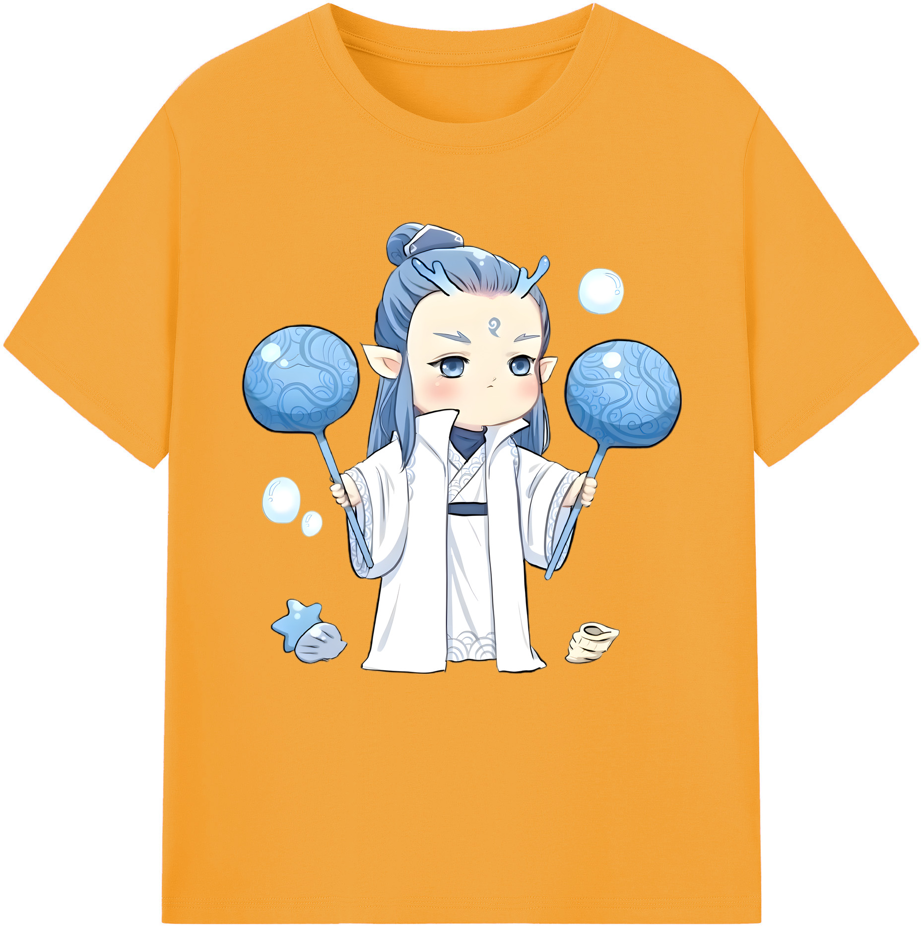 （画像用） Ne Zha 2 ナタ 魔童の大暴れ レディースカジュアルプリントTシャツ（綿100％）