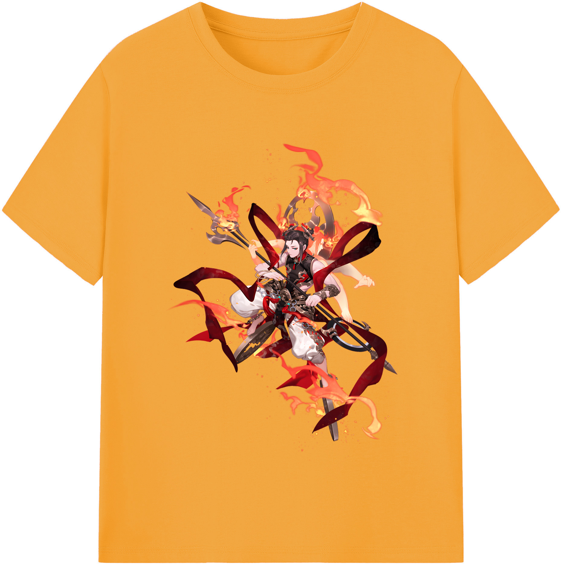 （画像用） Ne Zha 2 ナタ 魔童の大暴れ レディースカジュアルプリントTシャツ（綿100％）