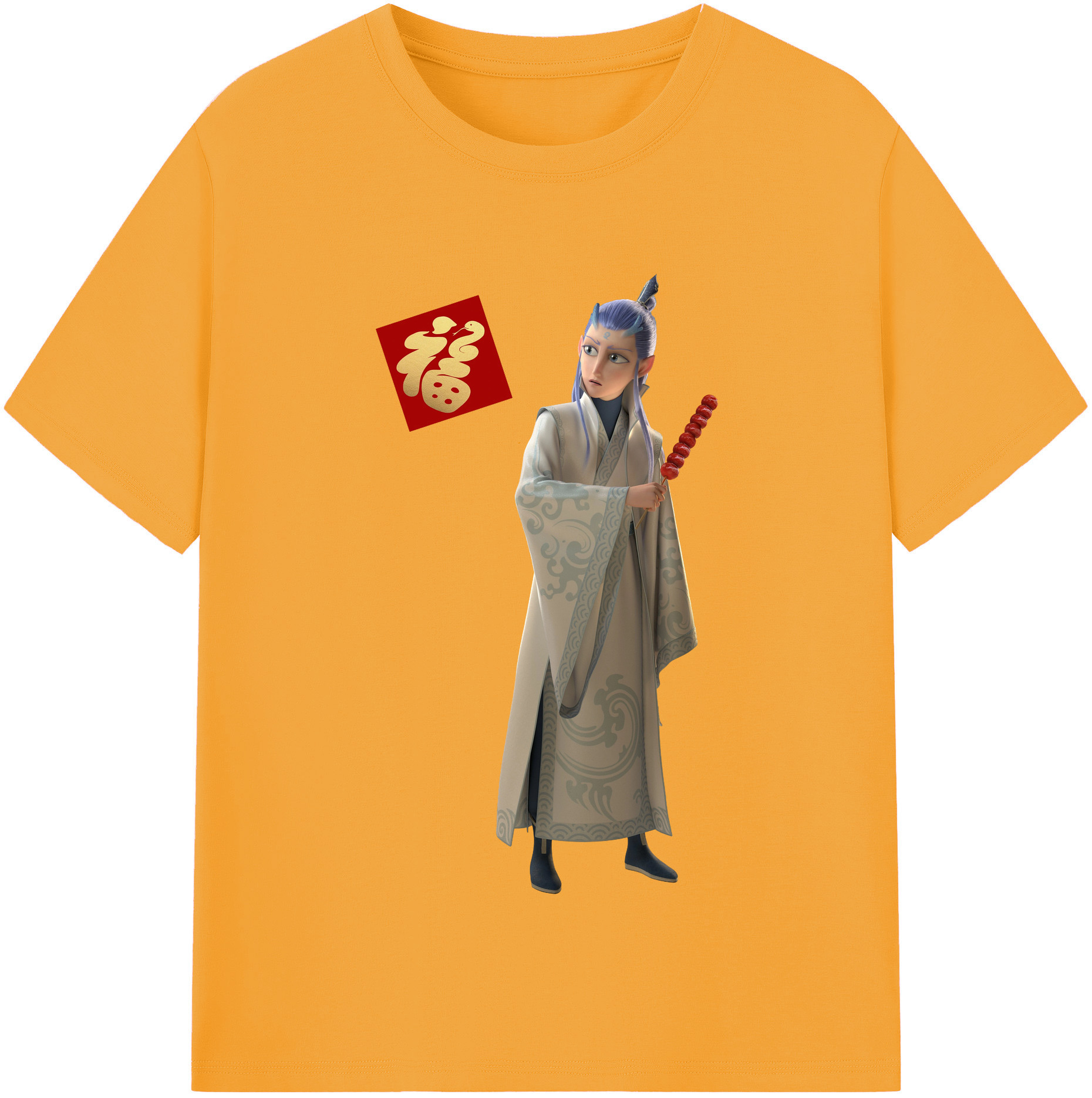（画像用） Ne Zha 2 ナタ 魔童の大暴れ レディースカジュアルプリントTシャツ（綿100％）