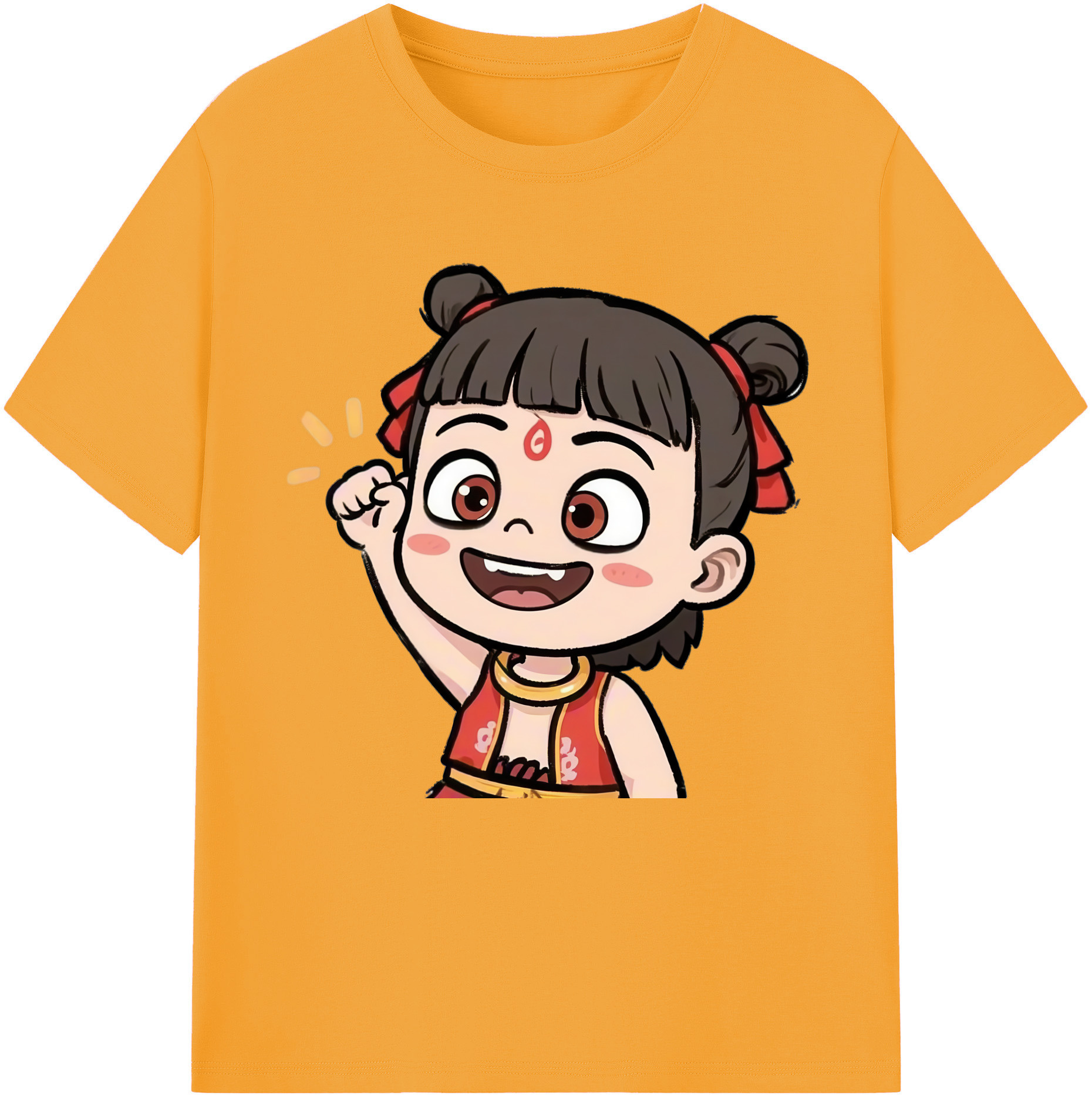 （画像用） Ne Zha 2 ナタ 魔童の大暴れ レディースカジュアルプリントTシャツ（綿100％）