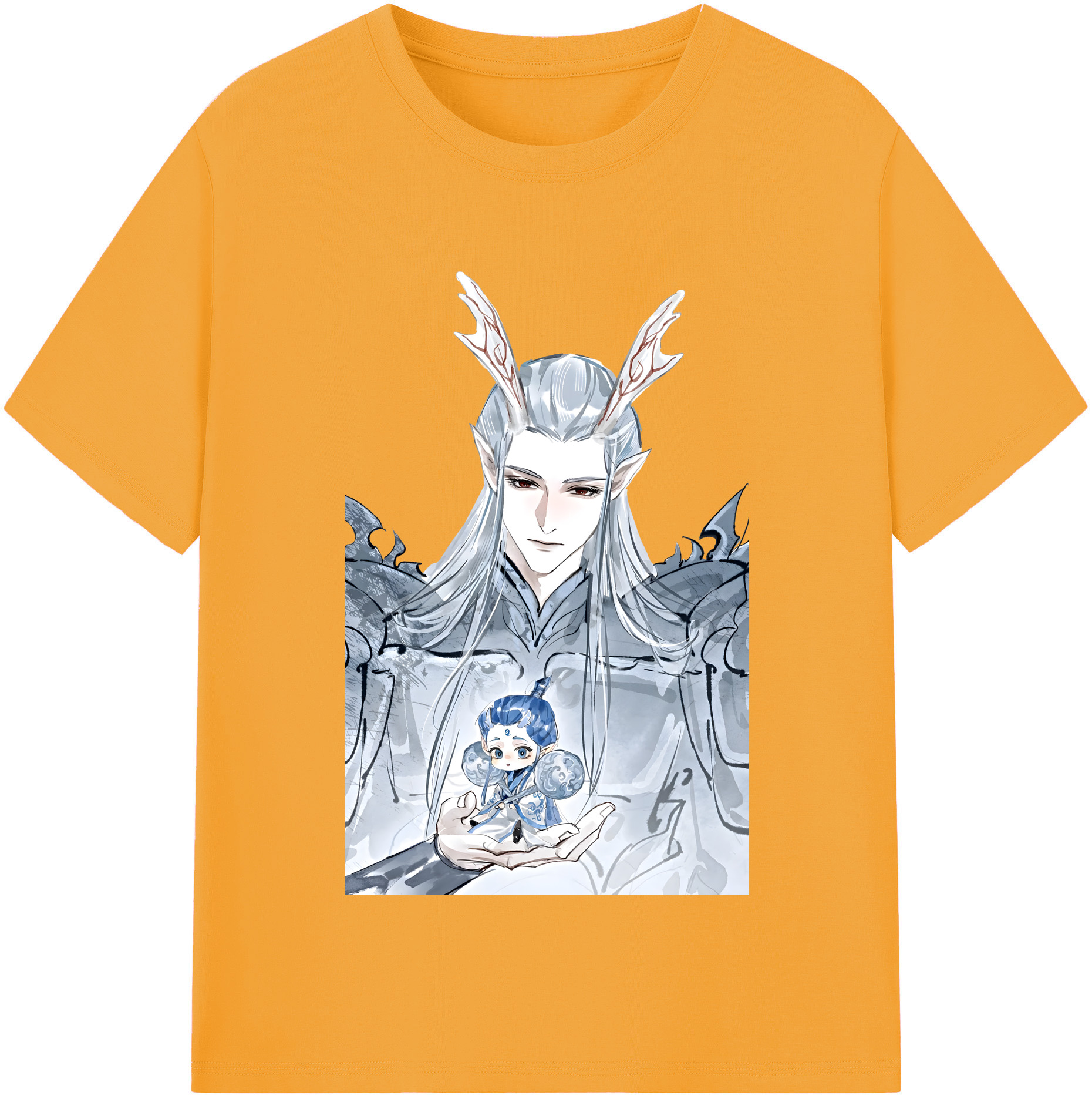 （画像用） Ne Zha 2 ナタ 魔童の大暴れ レディースカジュアルプリントTシャツ（綿100％）