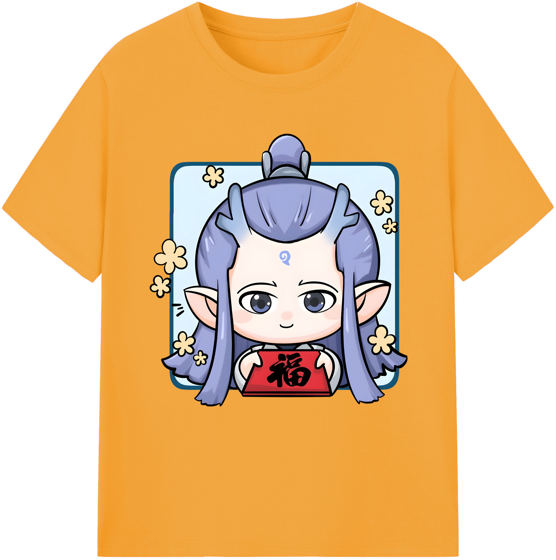 （画像用） Ne Zha 2 ナタ 魔童の大暴れ レディースカジュアルプリントTシャツ（綿100％）