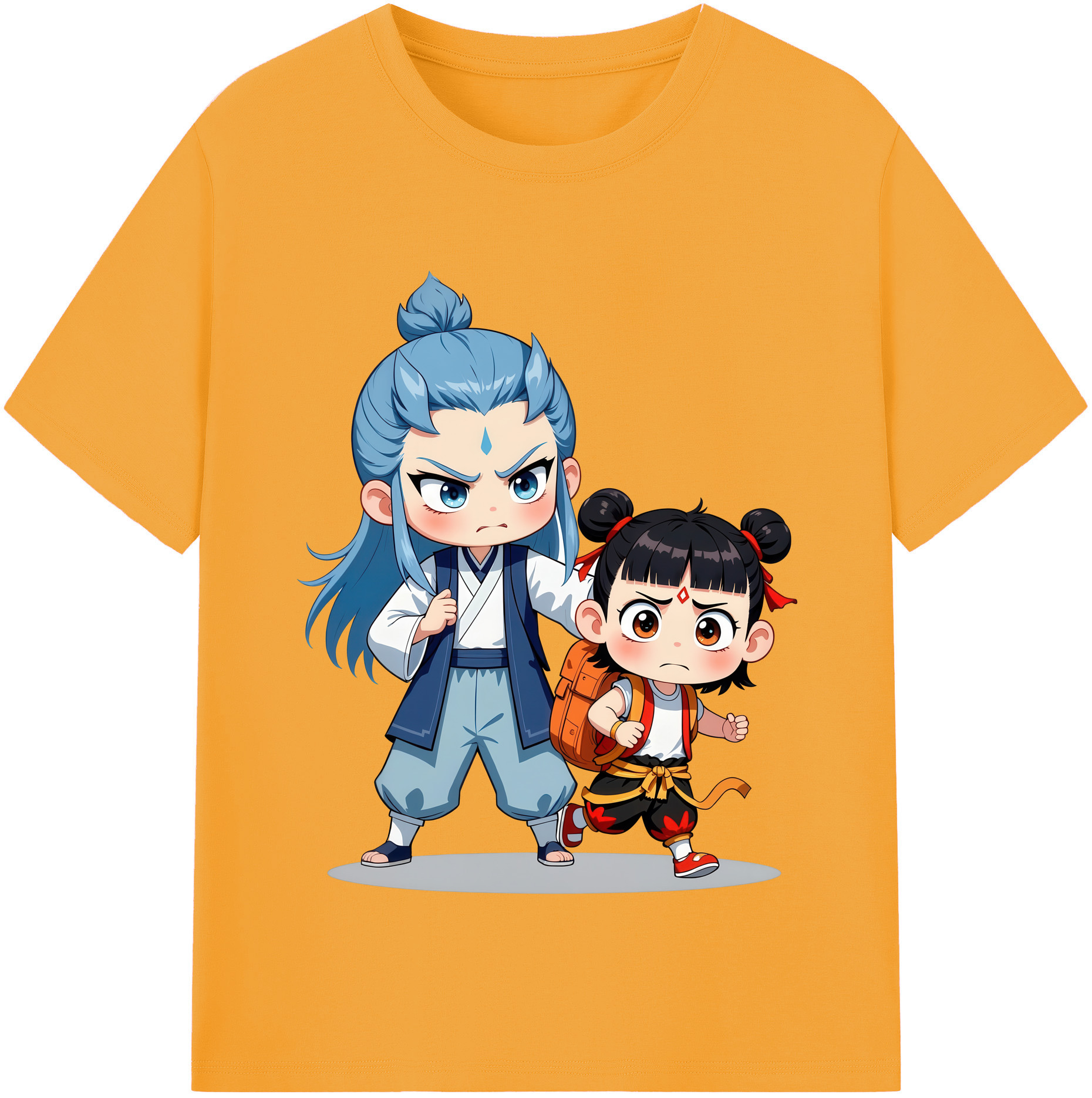 （画像用） Ne Zha 2 ナタ 魔童の大暴れ レディースカジュアルプリントTシャツ（綿100％）