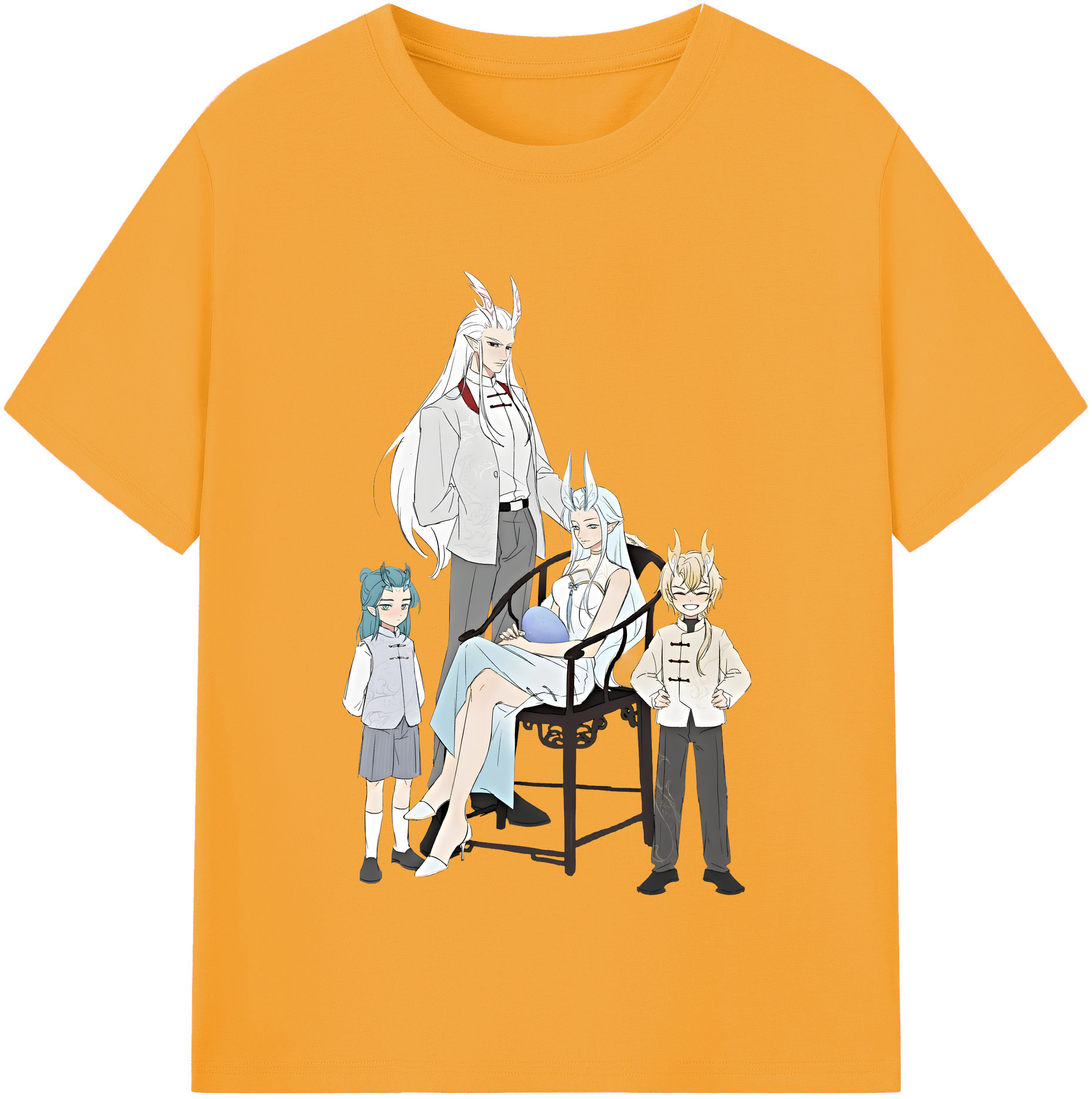 （画像用） Ne Zha 2 ナタ 魔童の大暴れ レディースカジュアルプリントTシャツ（綿100％）