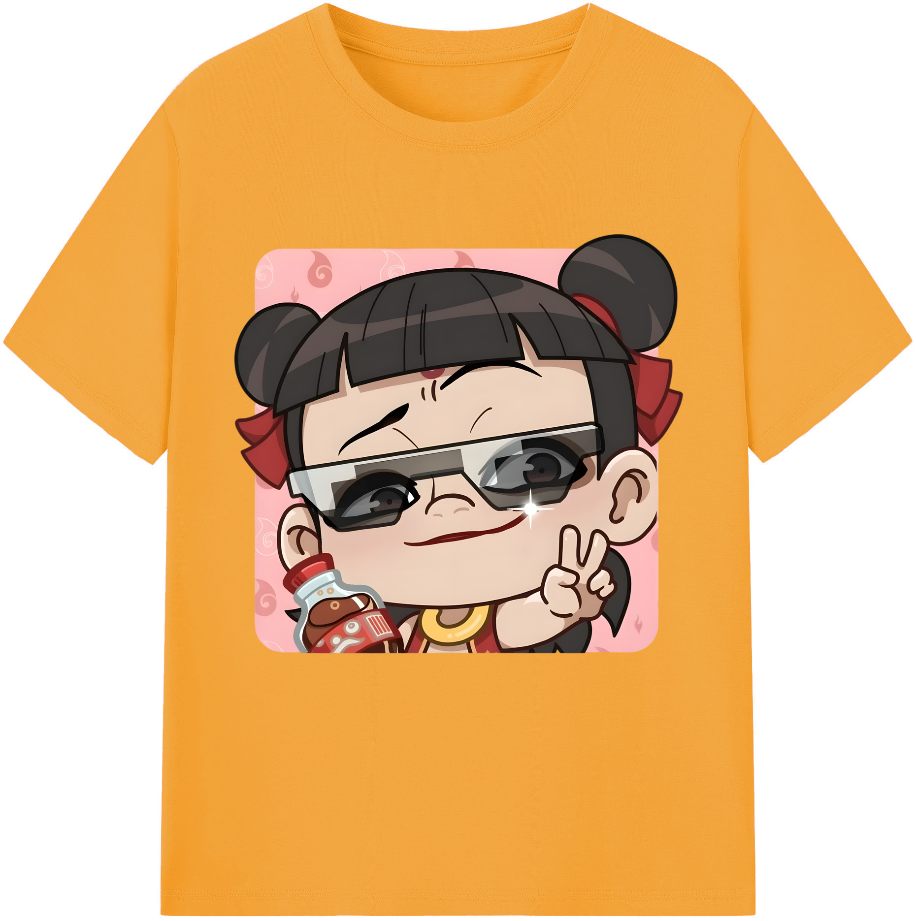 （画像用） Ne Zha 2 ナタ 魔童の大暴れ レディースカジュアルプリントTシャツ（綿100％）