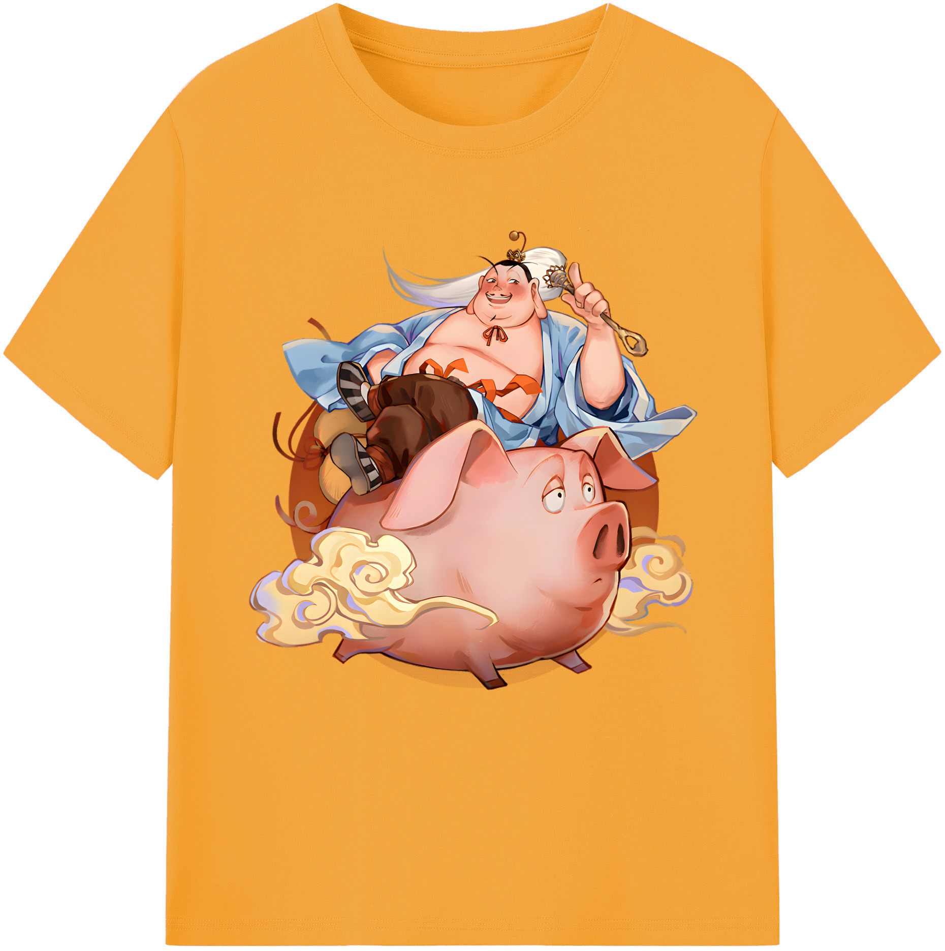（画像用） Ne Zha 2 ナタ 魔童の大暴れ レディースカジュアルプリントTシャツ（綿100％）