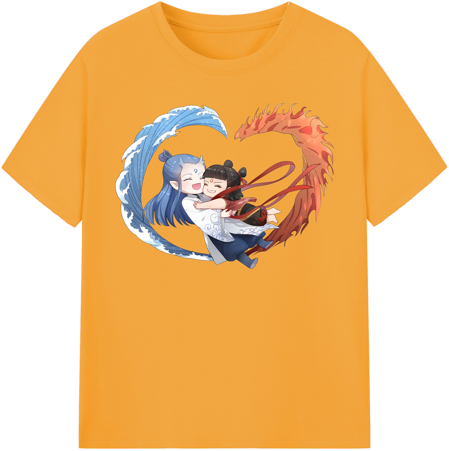 （画像用） Ne Zha 2 ナタ 魔童の大暴れ レディースカジュアルプリントTシャツ（綿100％）