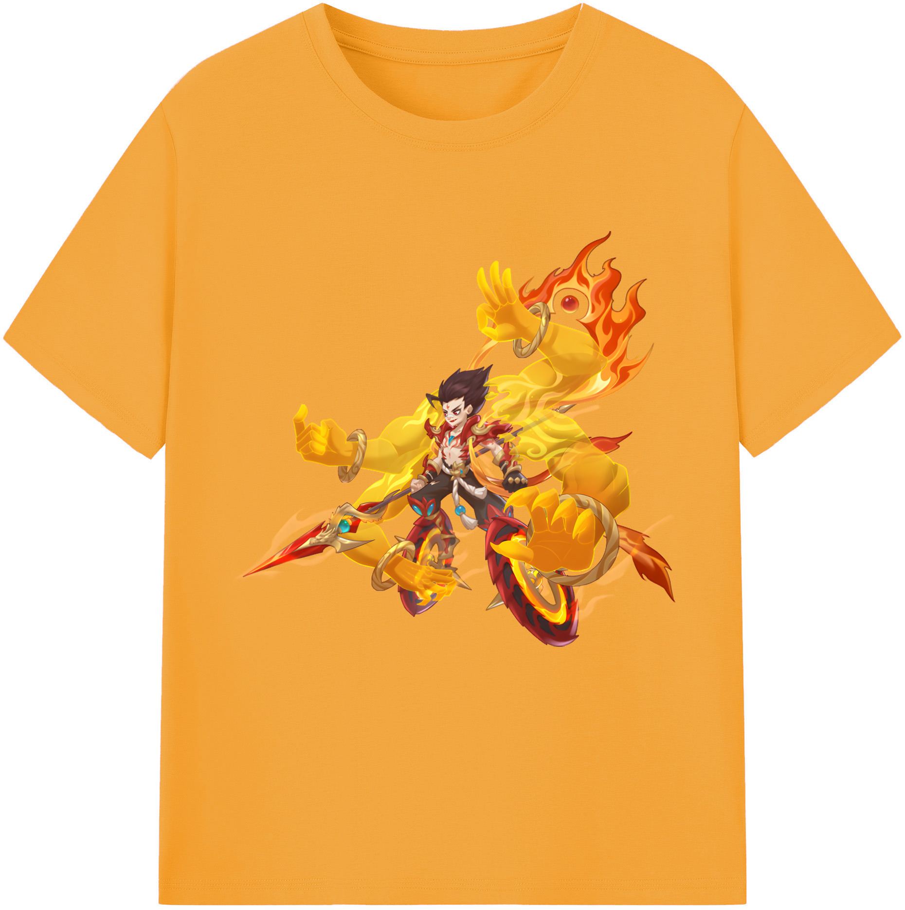 （画像用） Ne Zha 2 ナタ 魔童の大暴れ レディースカジュアルプリントTシャツ（綿100％）