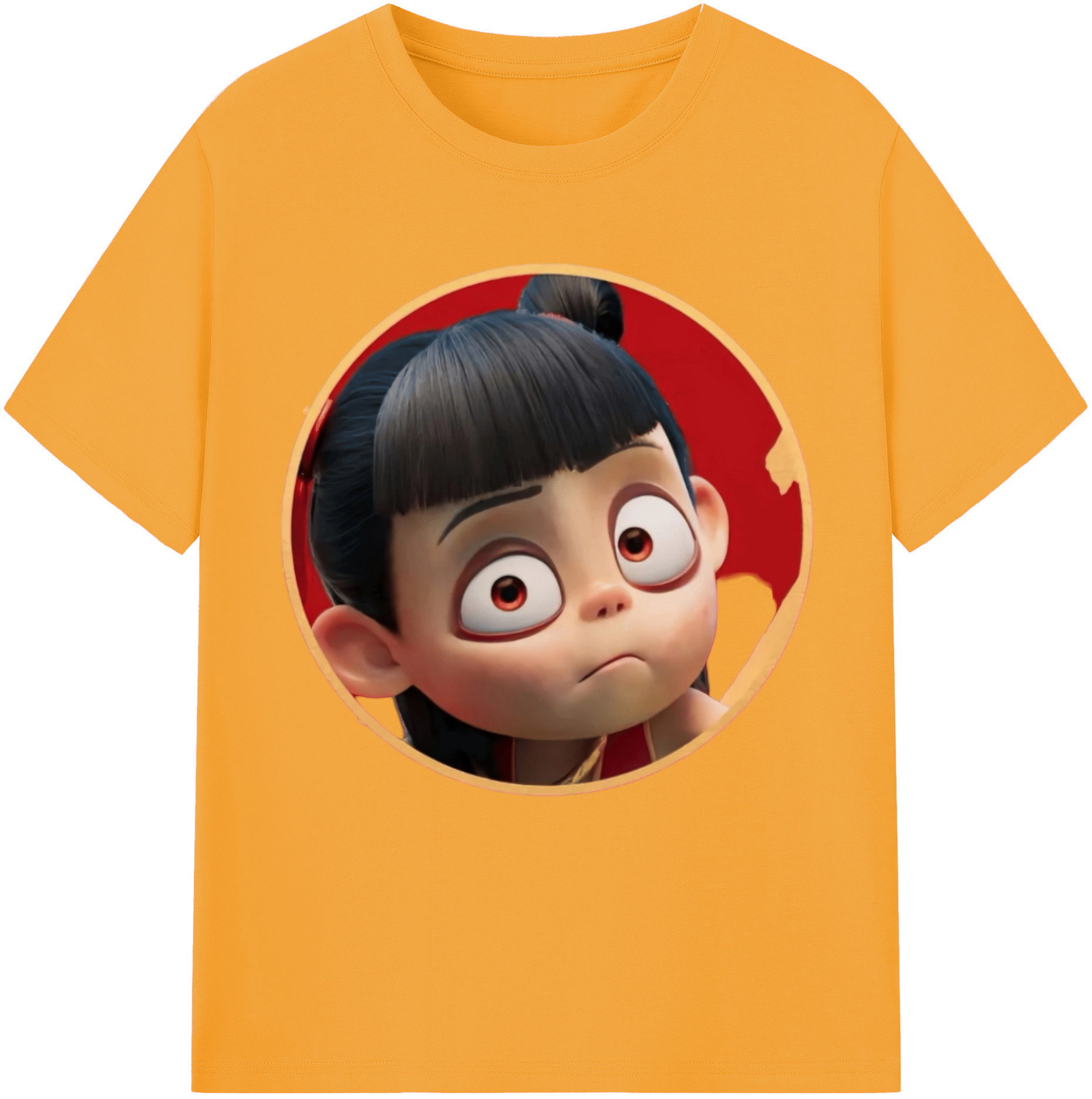 （画像用） Ne Zha 2 ナタ 魔童の大暴れ レディースカジュアルプリントTシャツ（綿100％）
