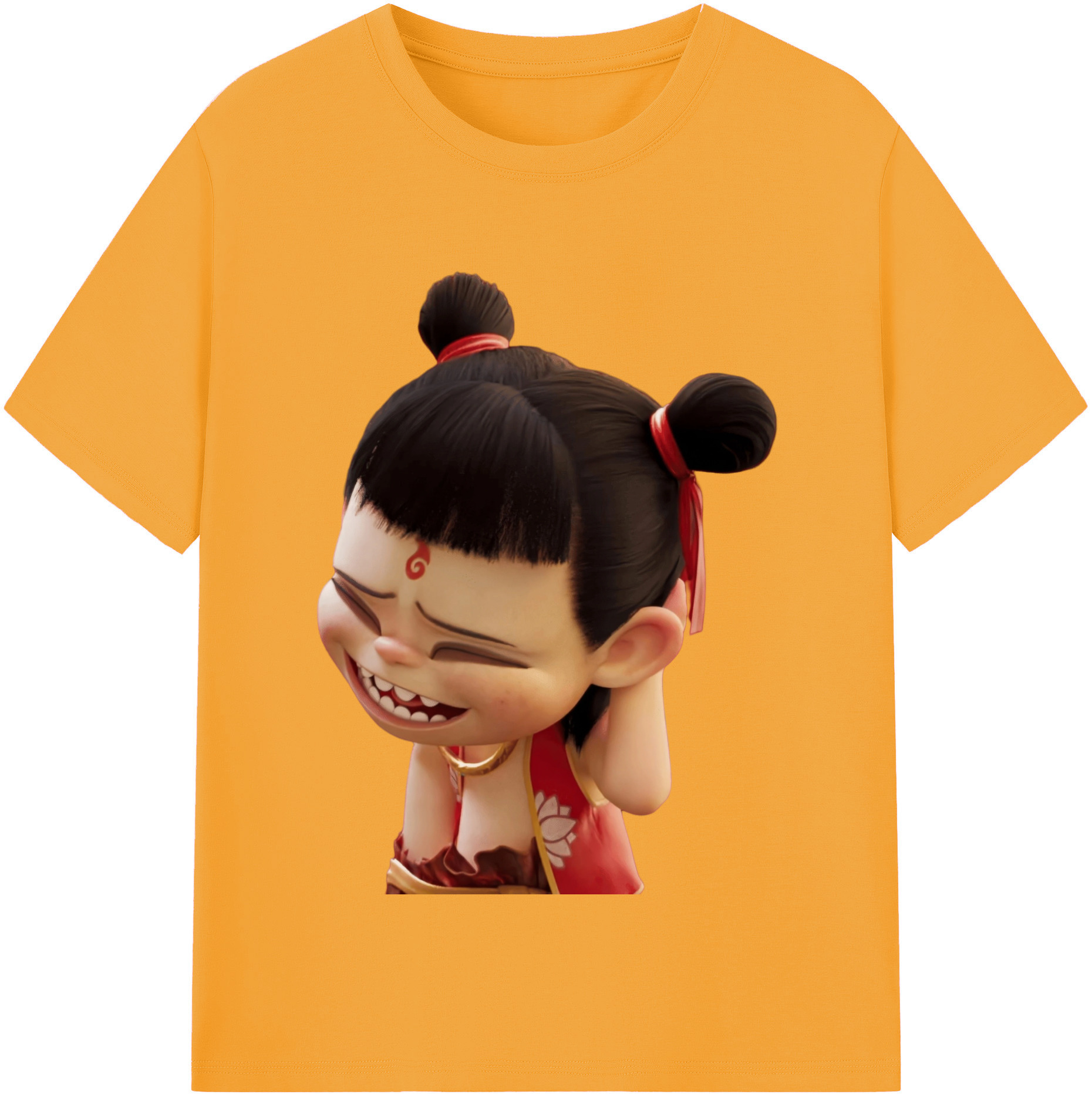 （画像用） Ne Zha 2 ナタ 魔童の大暴れ レディースカジュアルプリントTシャツ（綿100％）