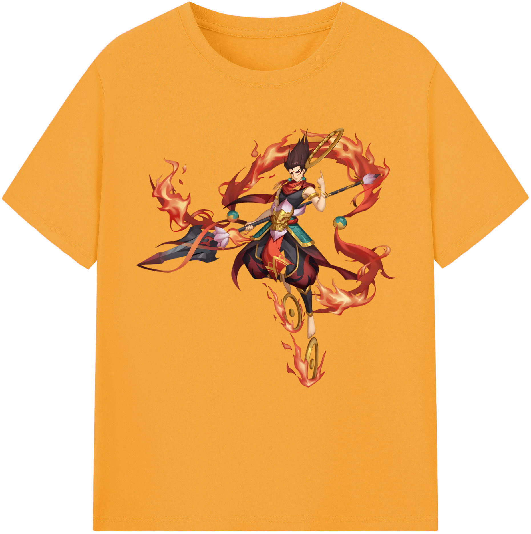 （画像用） Ne Zha 2 ナタ 魔童の大暴れ レディースカジュアルプリントTシャツ（綿100％）