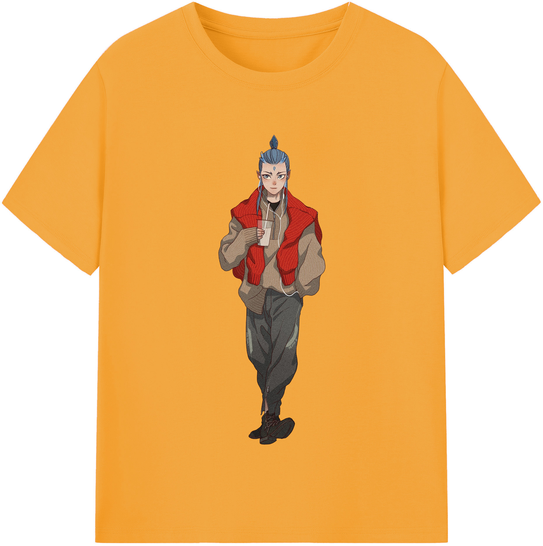 （画像用） Ne Zha 2 ナタ 魔童の大暴れ レディースカジュアルプリントTシャツ（綿100％）