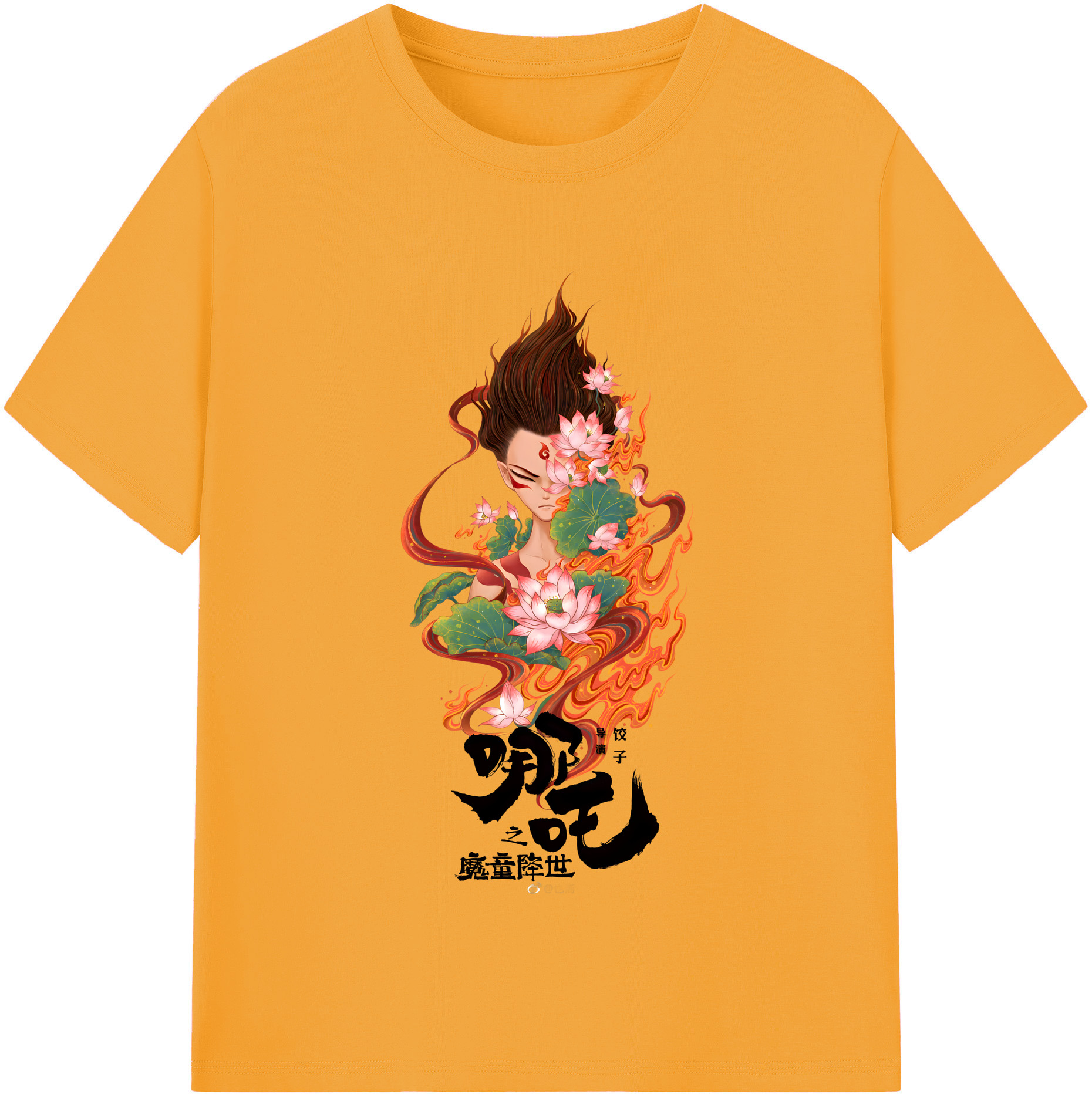 （画像用） Ne Zha 2 ナタ 魔童の大暴れ レディースカジュアルプリントTシャツ（綿100％）