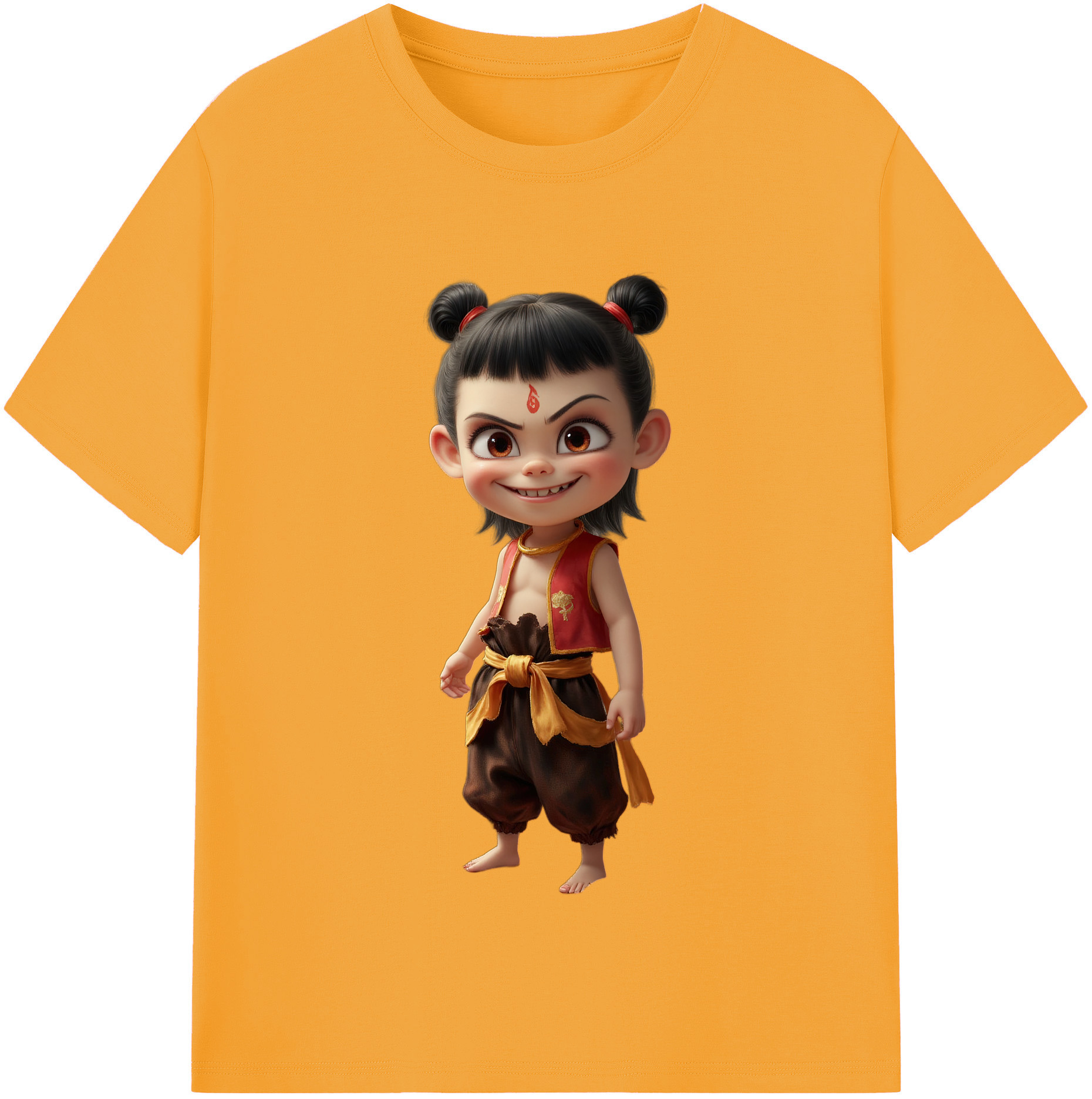 （画像用） Ne Zha 2 ナタ 魔童の大暴れ レディースカジュアルプリントTシャツ（綿100％）