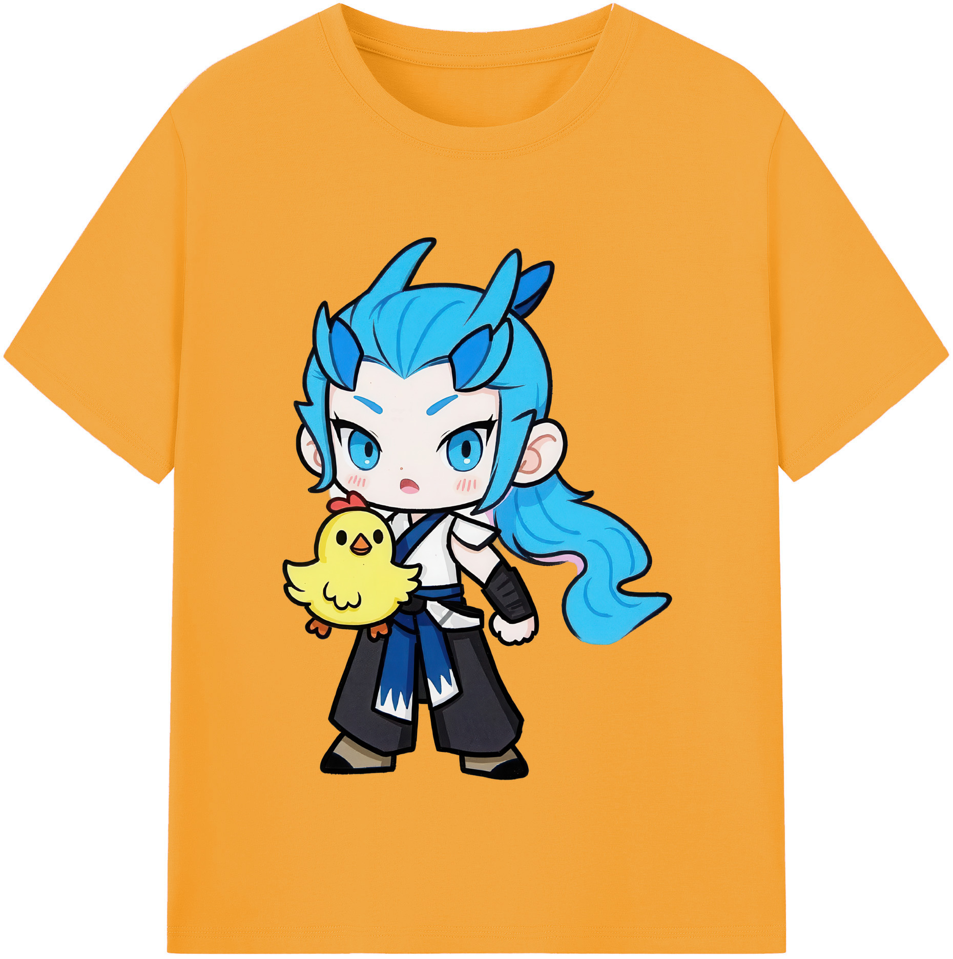 （画像用） Ne Zha 2 ナタ 魔童の大暴れ レディースカジュアルプリントTシャツ（綿100％）
