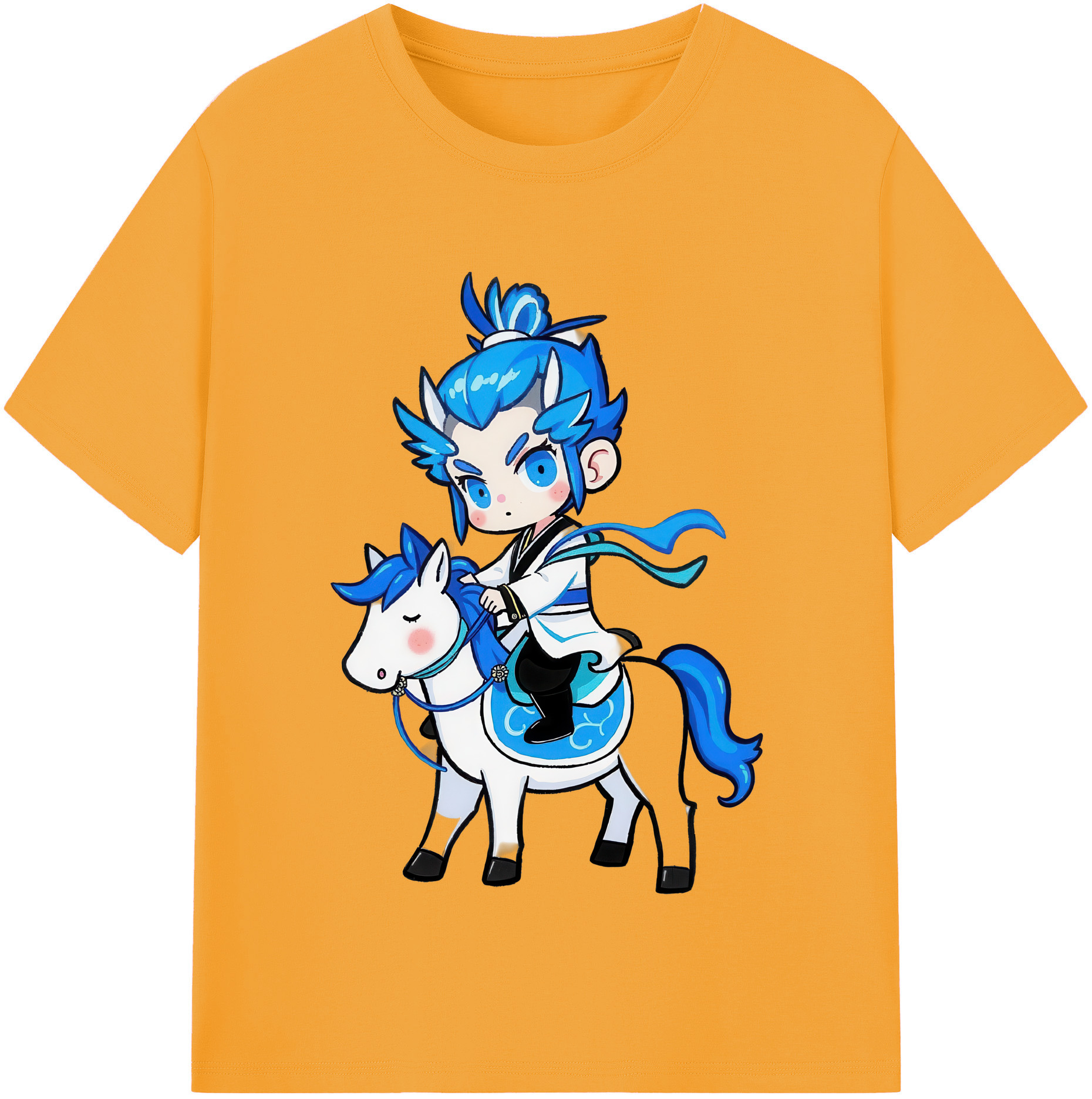 （画像用） Ne Zha 2 ナタ 魔童の大暴れ レディースカジュアルプリントTシャツ（綿100％）
