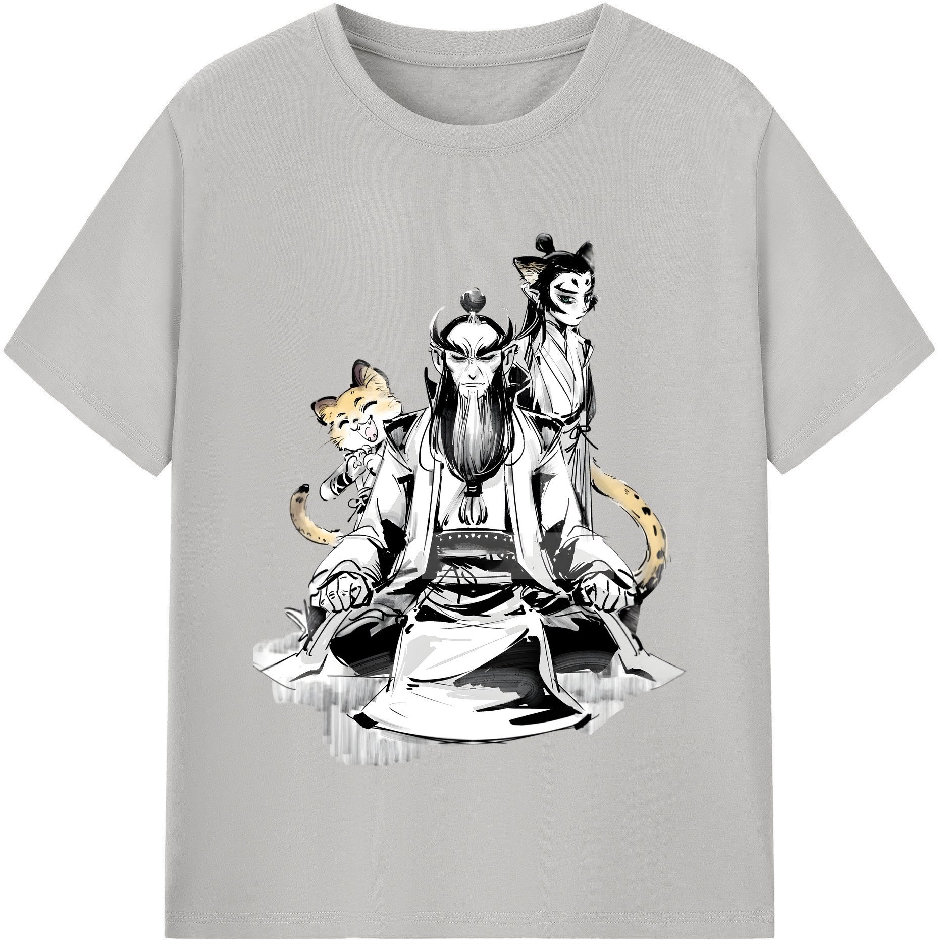 （画像用） Ne Zha 2 ナタ 魔童の大暴れ レディースカジュアルプリントTシャツ（綿100％）