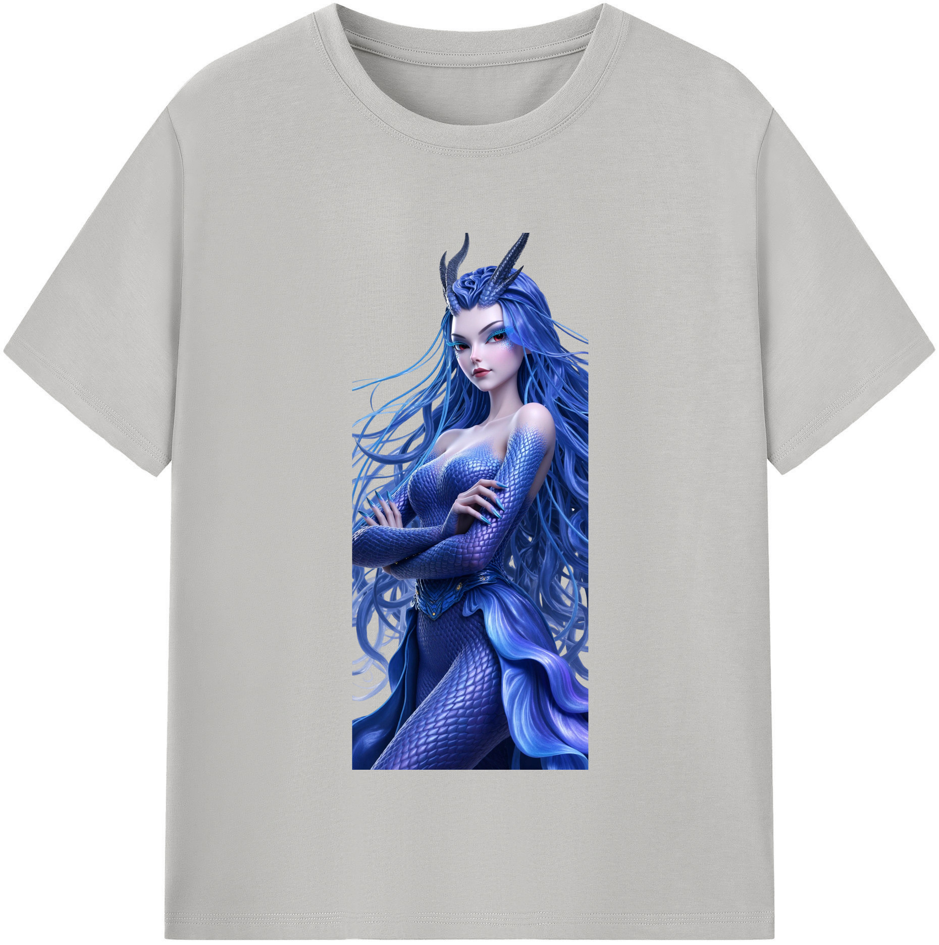 （画像用） Ne Zha 2 ナタ 魔童の大暴れ レディースカジュアルプリントTシャツ（綿100％）