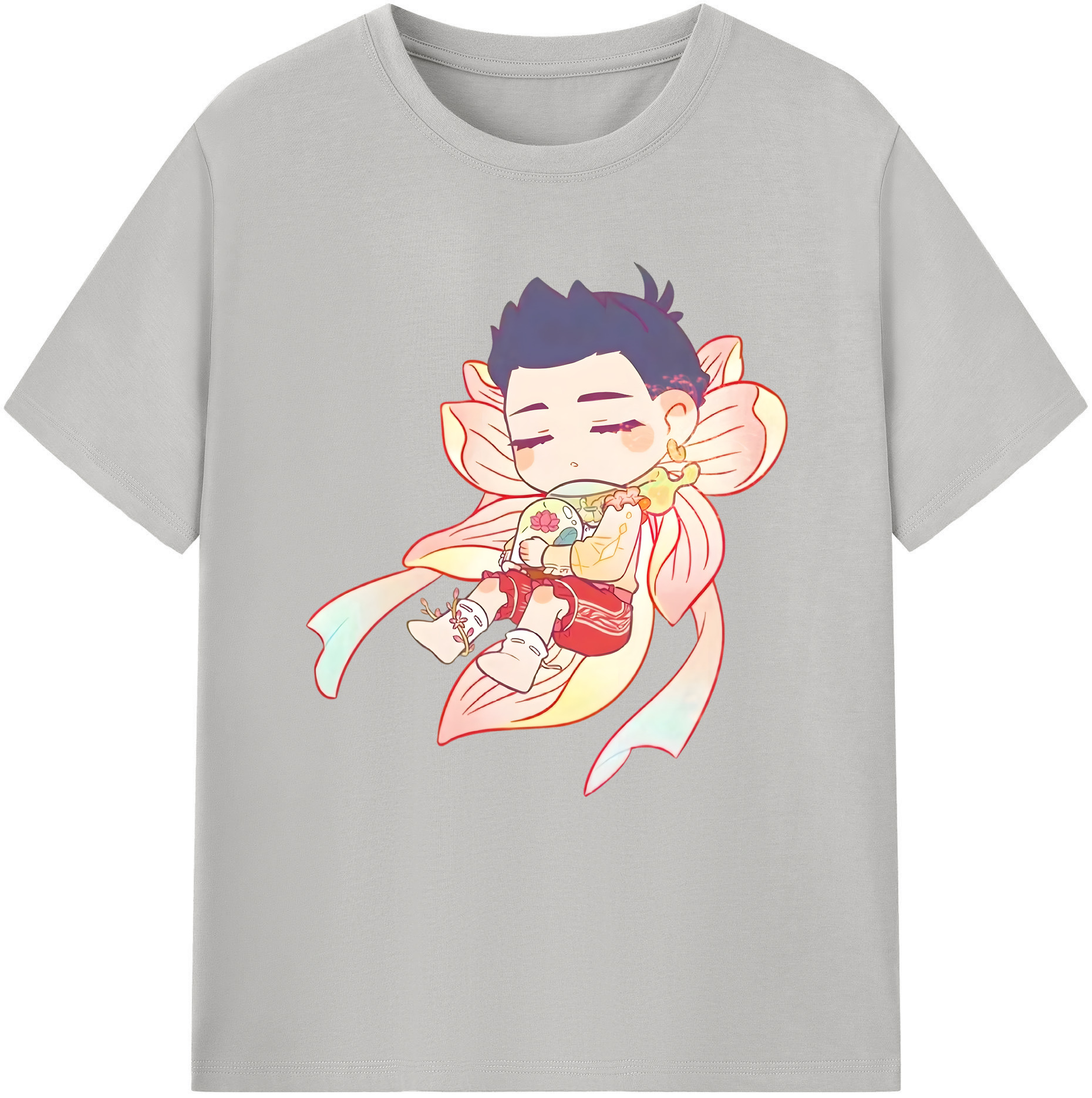 （画像用） Ne Zha 2 ナタ 魔童の大暴れ レディースカジュアルプリントTシャツ（綿100％）