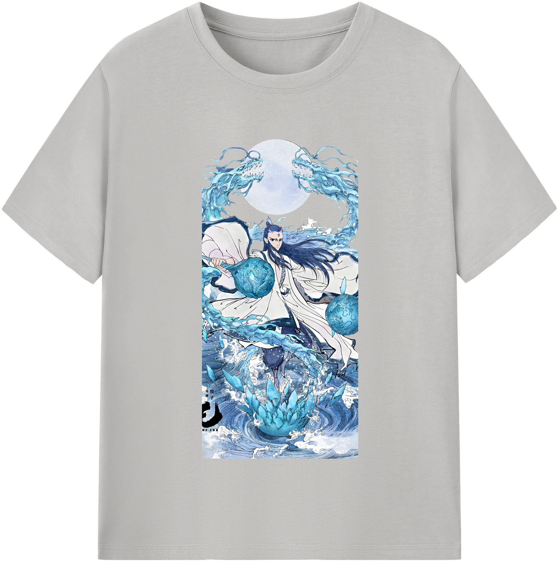 （画像用） Ne Zha 2 ナタ 魔童の大暴れ レディースカジュアルプリントTシャツ（綿100％）
