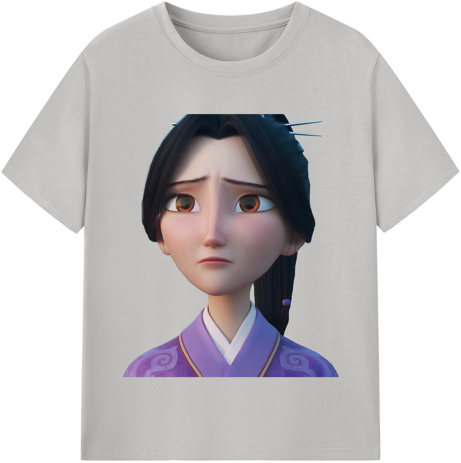 （画像用） Ne Zha 2 ナタ 魔童の大暴れ レディースカジュアルプリントTシャツ（綿100％）
