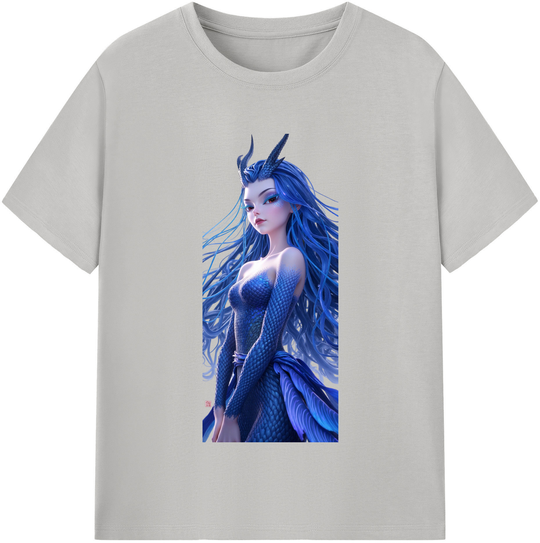（画像用） Ne Zha 2 ナタ 魔童の大暴れ レディースカジュアルプリントTシャツ（綿100％）