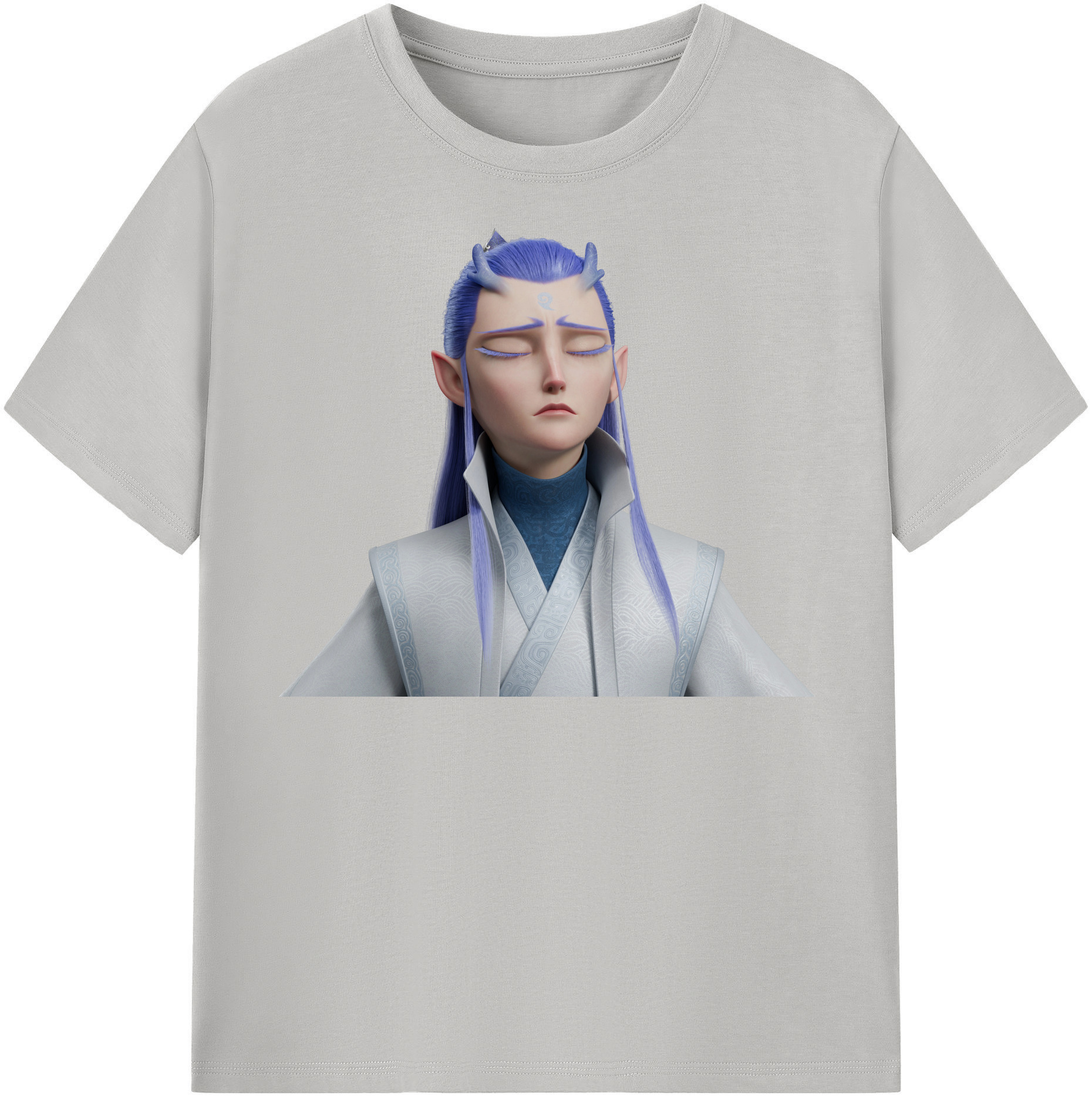 （画像用） Ne Zha 2 ナタ 魔童の大暴れ レディースカジュアルプリントTシャツ（綿100％）
