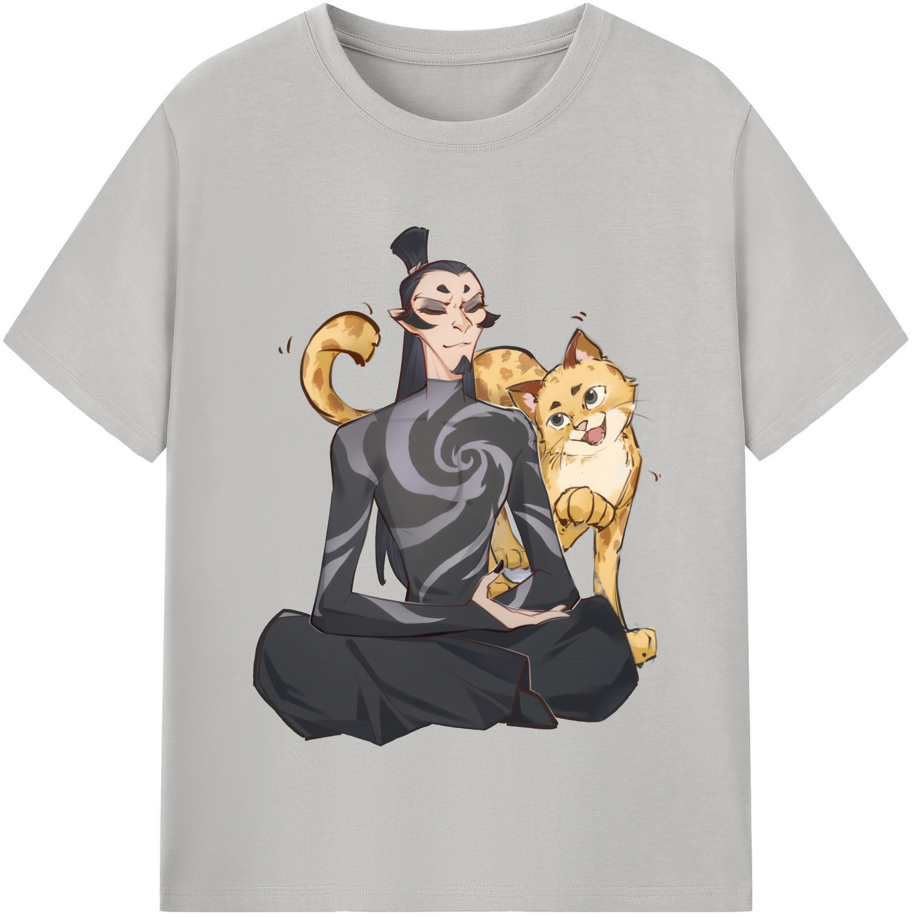 （画像用） Ne Zha 2 ナタ 魔童の大暴れ レディースカジュアルプリントTシャツ（綿100％）