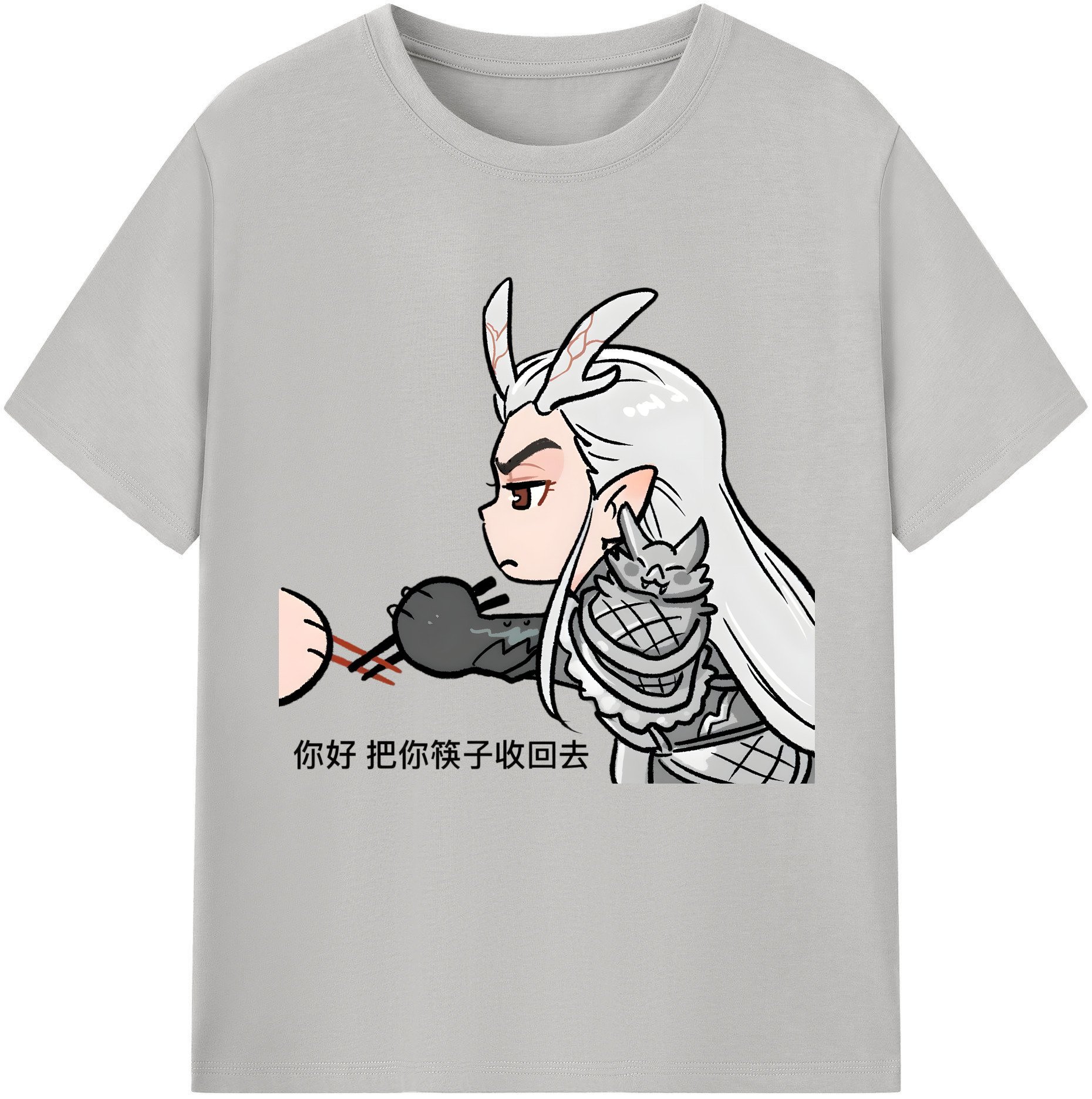 （画像用） Ne Zha 2 ナタ 魔童の大暴れ レディースカジュアルプリントTシャツ（綿100％）