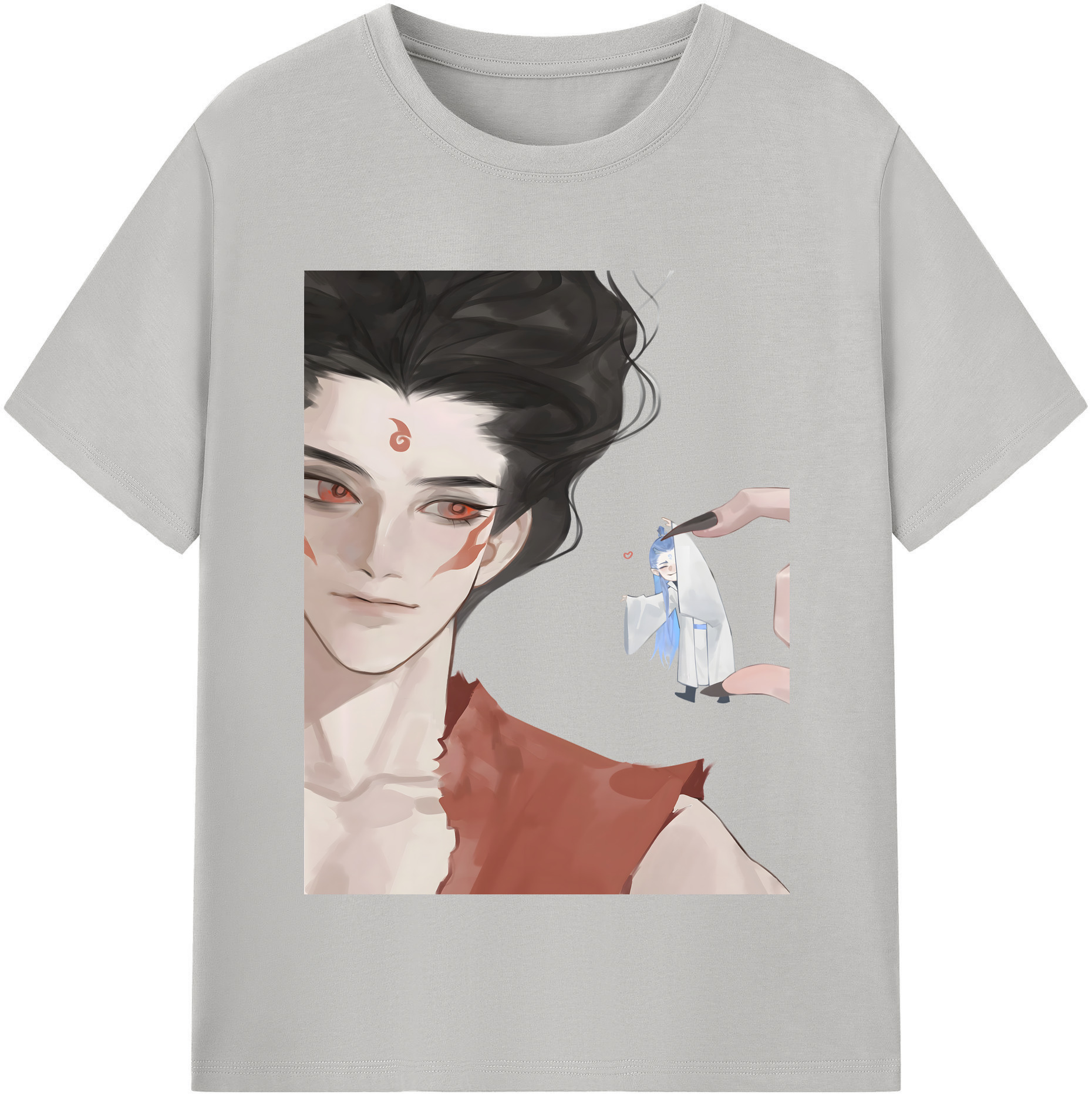 （画像用） Ne Zha 2 ナタ 魔童の大暴れ レディースカジュアルプリントTシャツ（綿100％）