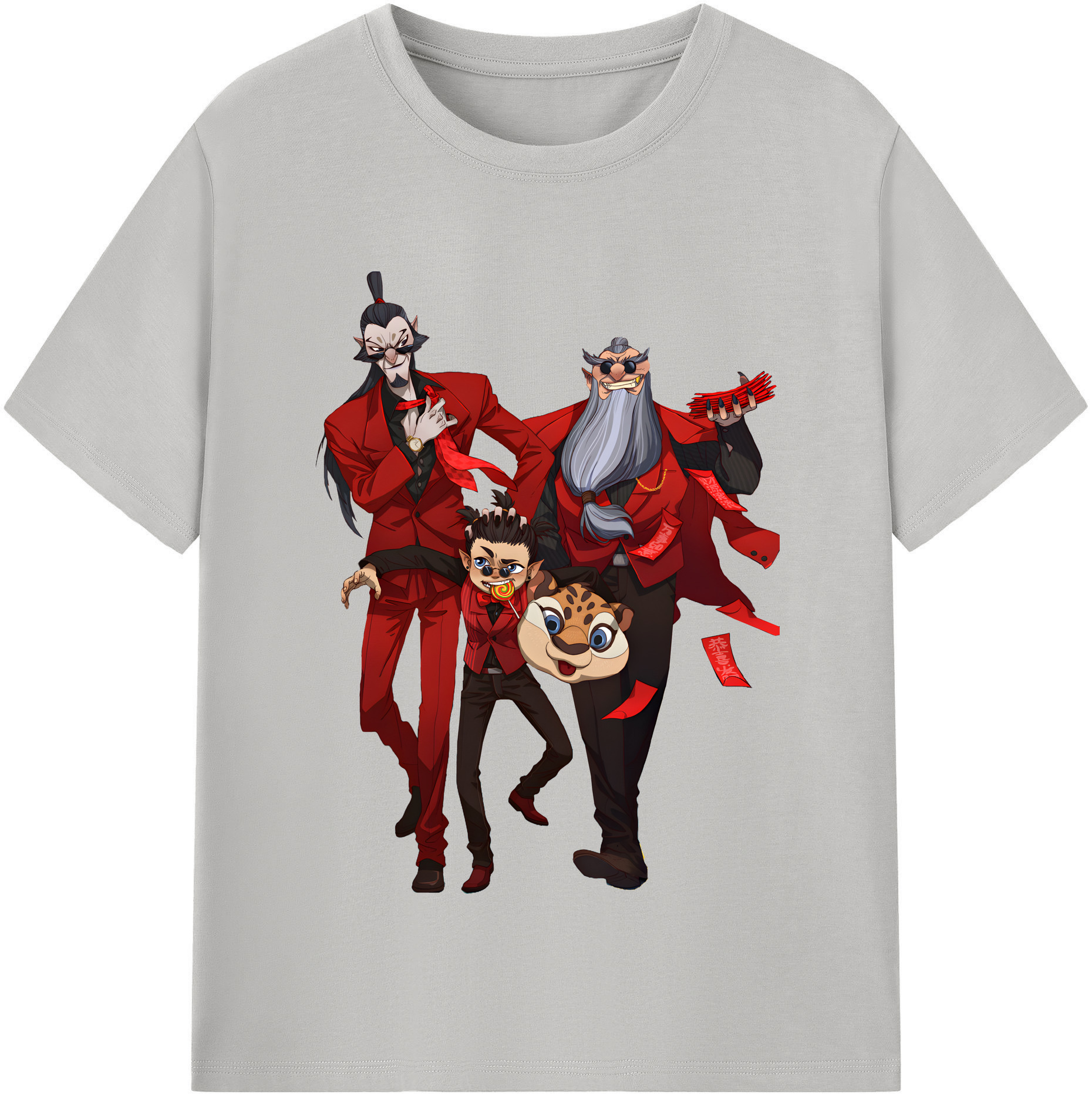 （画像用） Ne Zha 2 ナタ 魔童の大暴れ レディースカジュアルプリントTシャツ（綿100％）