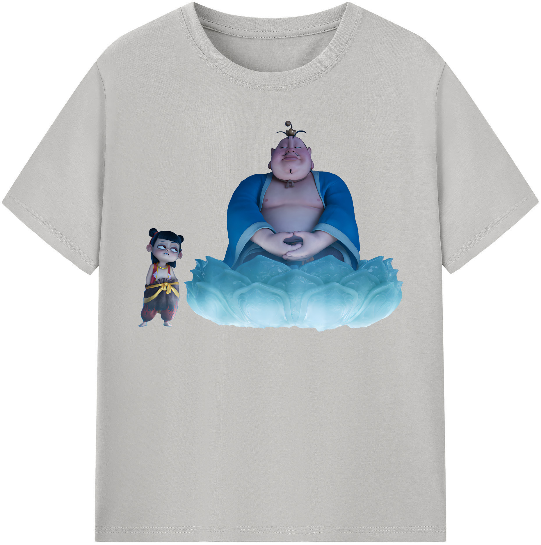 （画像用） Ne Zha 2 ナタ 魔童の大暴れ レディースカジュアルプリントTシャツ（綿100％）