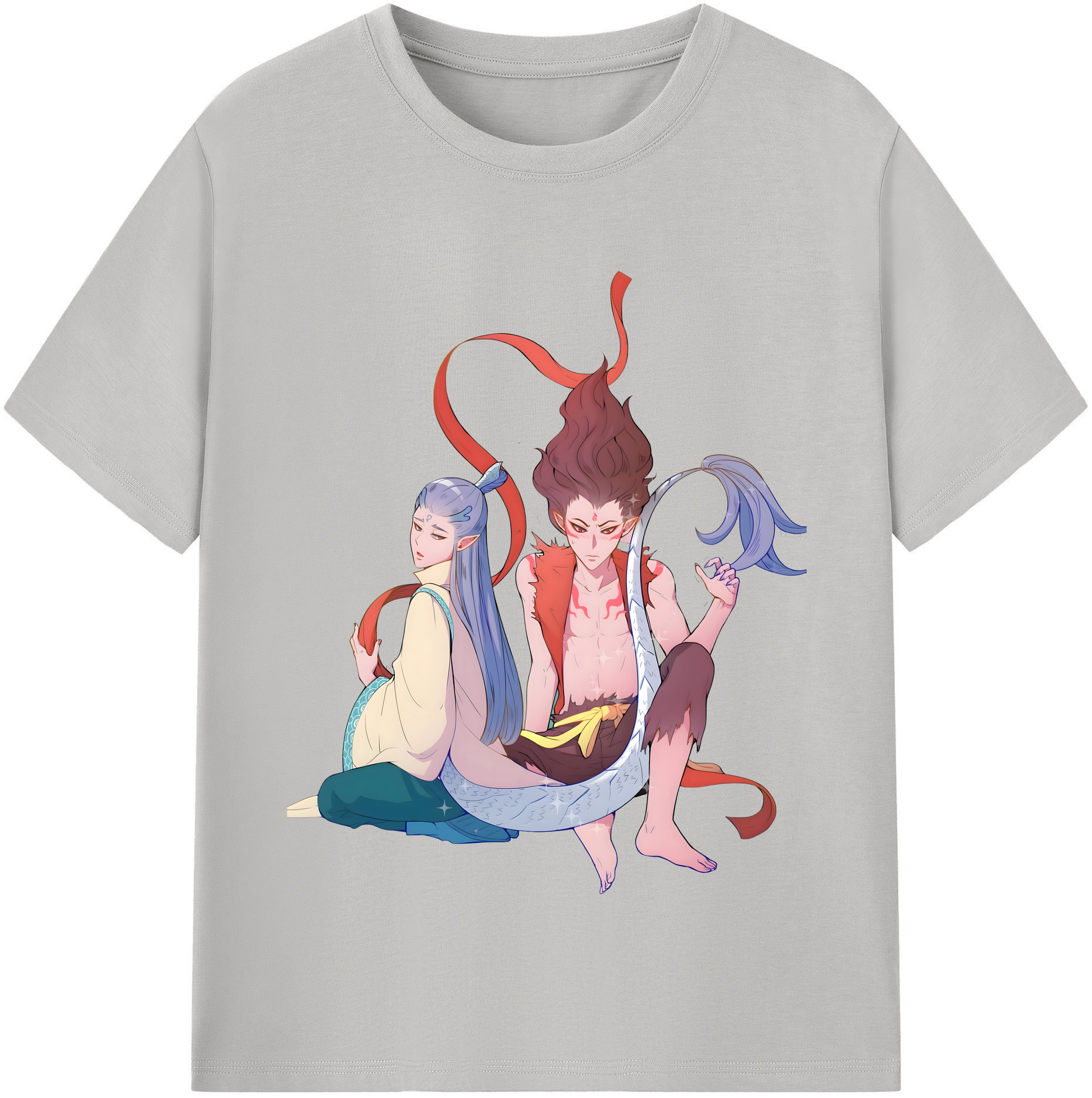 （画像用） Ne Zha 2 ナタ 魔童の大暴れ レディースカジュアルプリントTシャツ（綿100％）