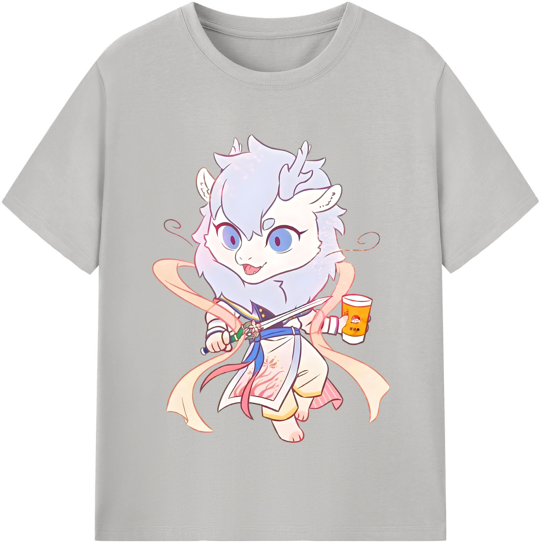 （画像用） Ne Zha 2 ナタ 魔童の大暴れ レディースカジュアルプリントTシャツ（綿100％）